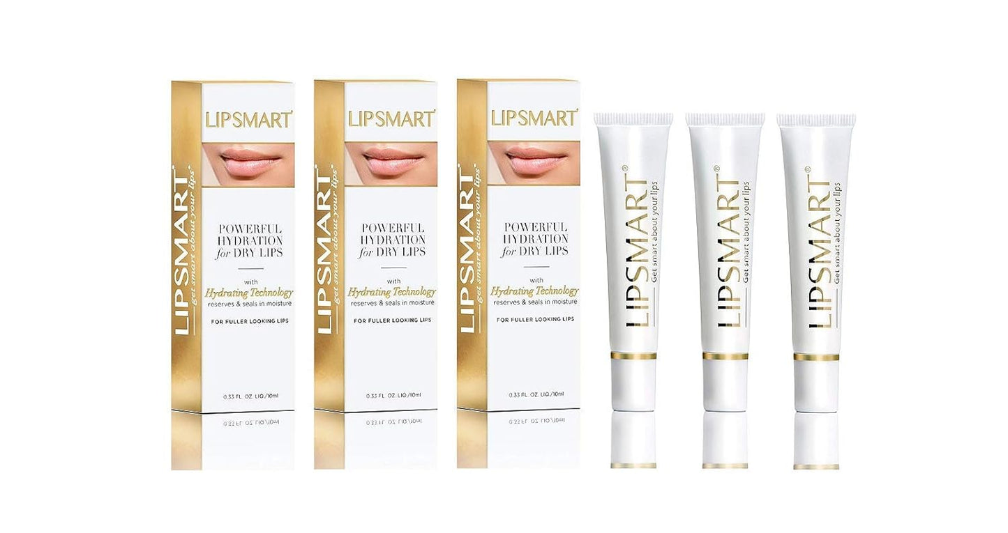 Ultra Hydrating Lip Treatment Moisturizer and Volumizer - Powerful Hydration for Dry Lips (3 Pack)