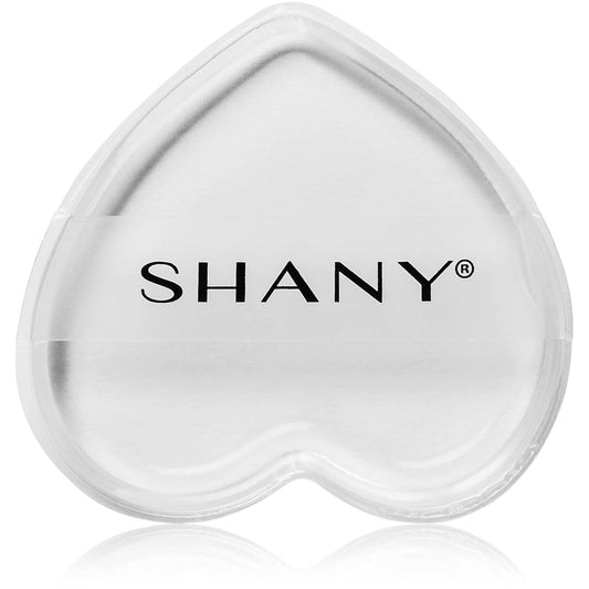 SHANY Stay Jelly Silicone Sponge - Clear & Non-Absorbent Makeup Blending Sponge for Flawless Application with Foundation - HEART