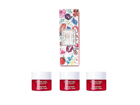 Lip Sleeping Mask Pomegranate 5g (3 Set) - Korean Beauty lips all day long, Lip gloss