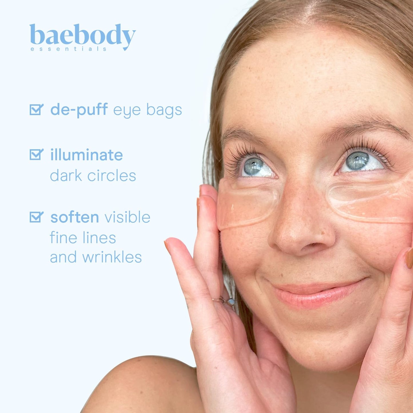 Baebody Advanced Snail Mucin Under Eye Masks (6 Pairs), Under Eye Patches for Puffy Eyes and Dark Circles, Hydrating Under Eye Patches to Reduce Fine Lines, Under Eye Patches Korean Inspired