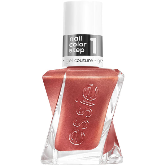 essie gel couture long-lasting nail polish, vegan, be dazzled, rose, multi-faceted, 0.46 fl oz