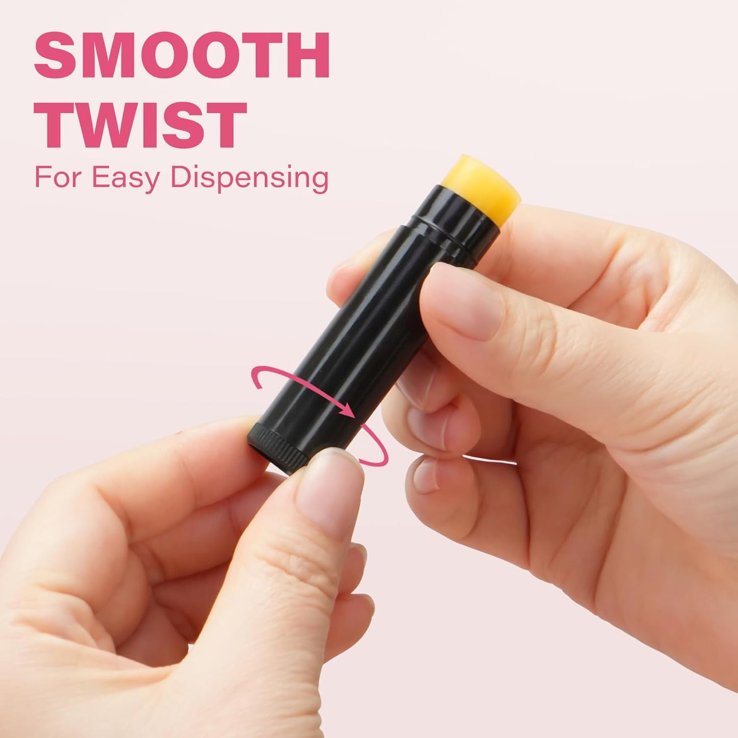 LotFancy Lip Balm Tubes with Filling Tray and Spatula, 50Pcs 4.5ml Black Lip Balm Containers, BPA Free & Leak Free, Handmade Set