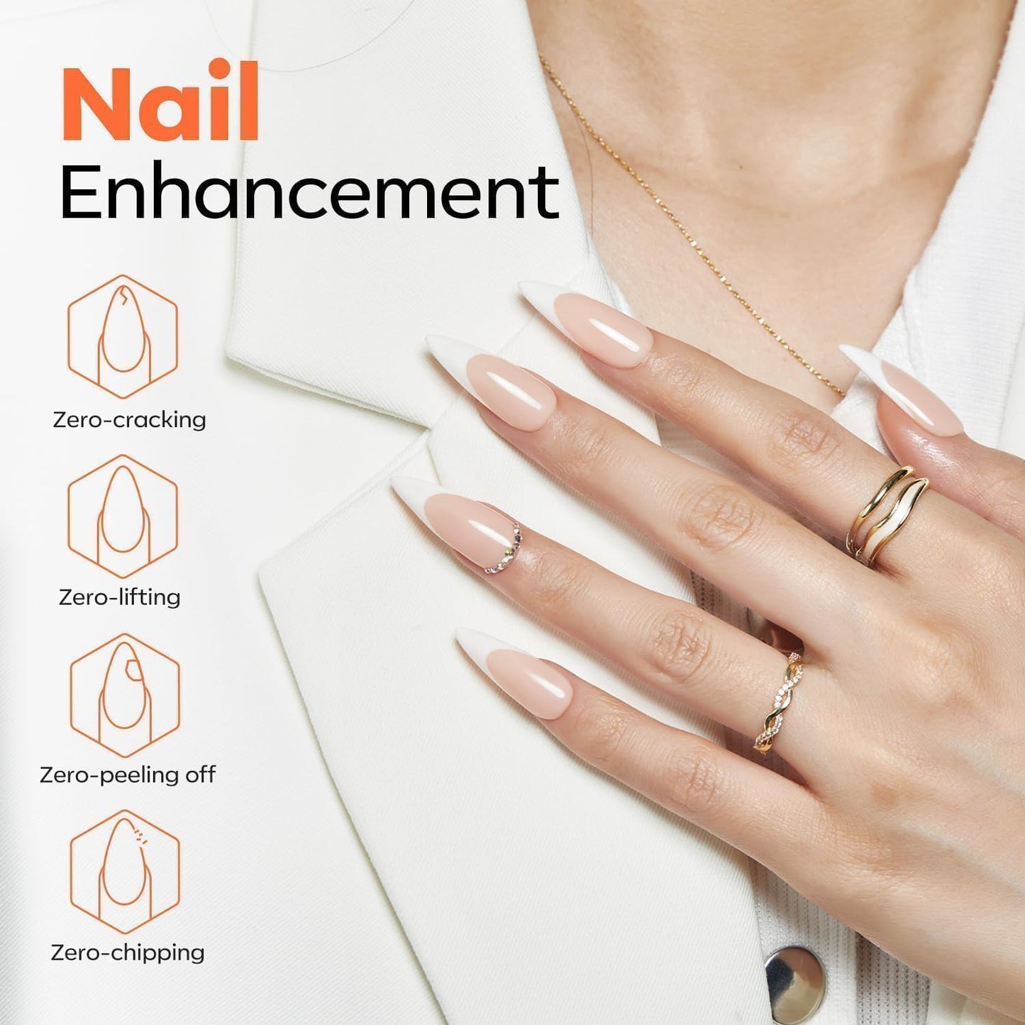 modelones No Wipe Gel Top Coat and Base Coat Set, 2 Pcs Clear Glossy Hema Free Base Top Coat Gel Nail Polish Long Lasting for Fall Nail Polish, Acrylic Nails Soak Off Nail Lamp Nail Art Home Salon