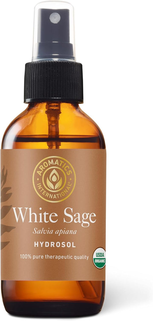 Aromatics International White Sage Hydrosol 100ml | Purifying Aromatic Spray for Spaces & Rituals