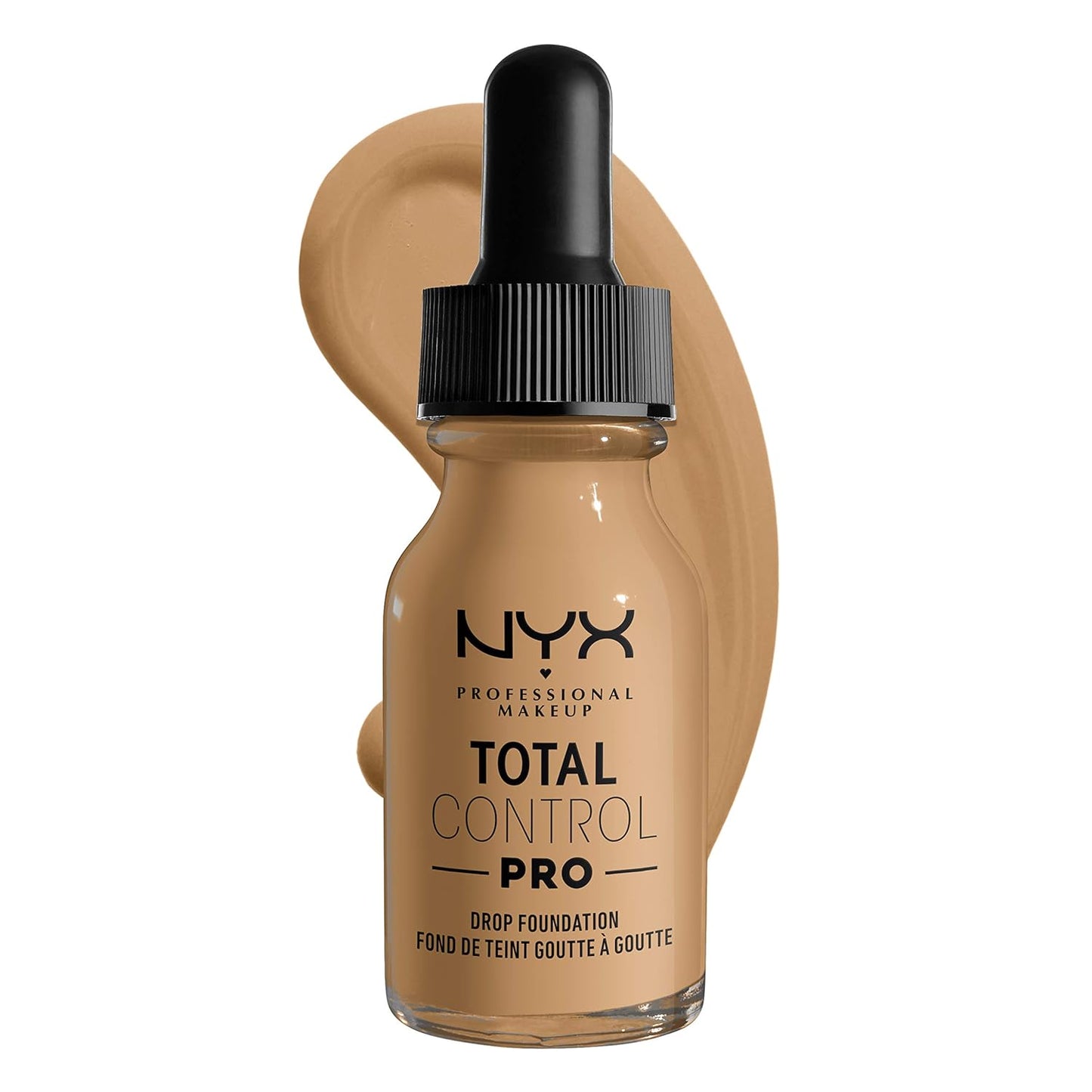 NYX PROFESSIONAL MAKEUP Total Control Pro Drop Foundation, Skin-True Buildable Coverage - Beige