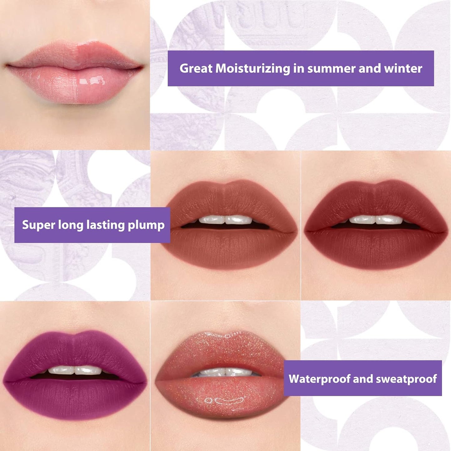 Color Nymph Beginner Makeup Set for Teens, Full Kit Girls Makeup Kits with Exquisite Purple Box Teen Girls Makeup Kit Non-Toxic Includes Eyeshadow Palettes Mascara Lipstick Makeup Set Brushes Kit etc