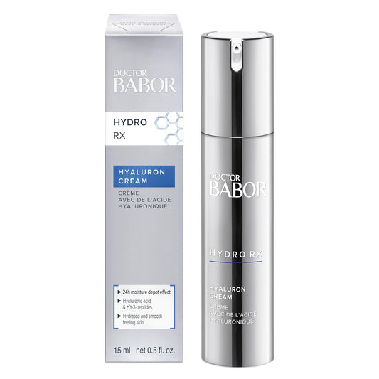 DOCTOR BABOR HydroRX Hyaluron Cream, Lightweight Hyaluronic Acid Face Moisturizer for Dry Skin, Prevents Moisture Loss and Reduces Dryness Lines, Fragrance Free