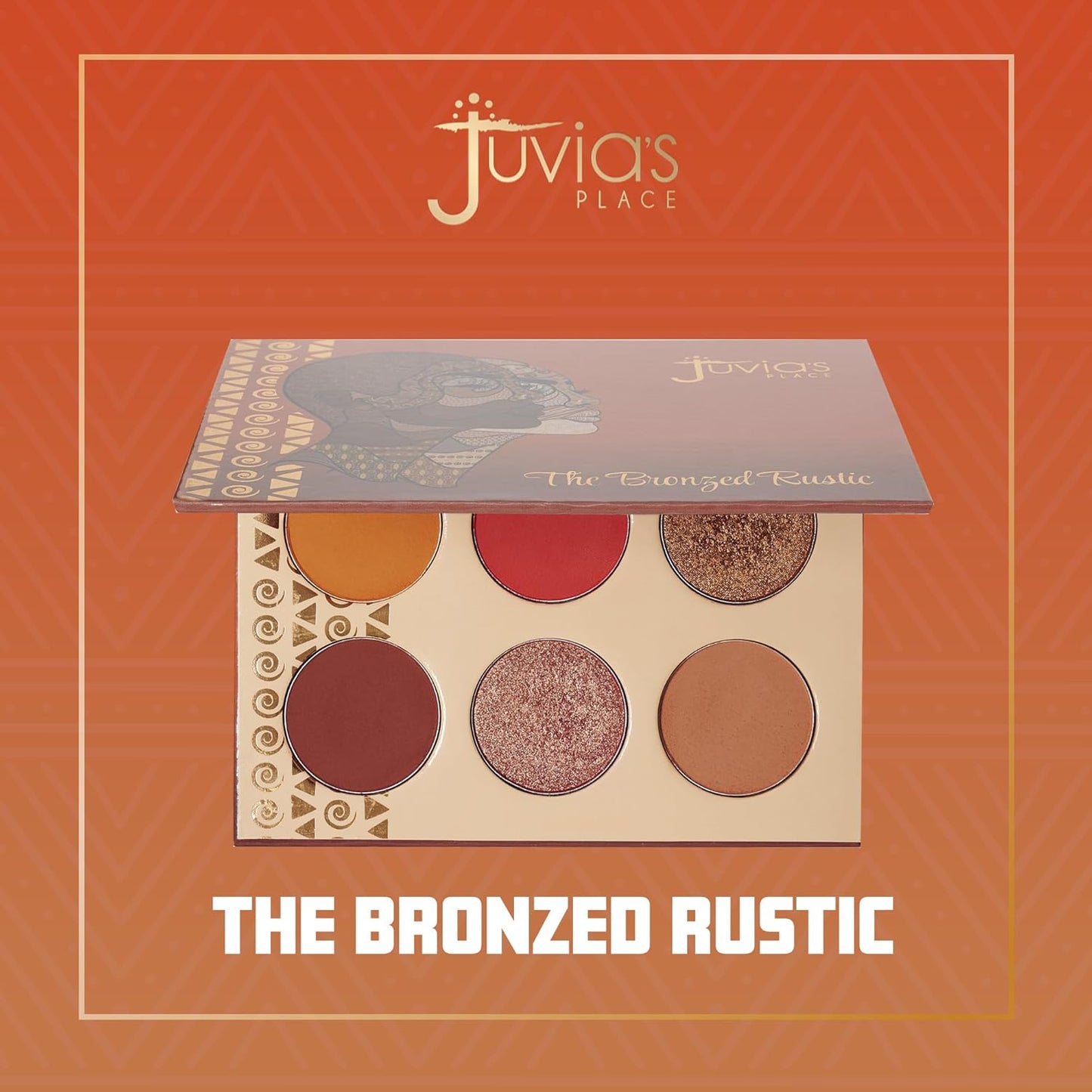 Juvia's Place Palette The Bronzed Rustic - Shades of 6, Professional Eye Makeup, Pigmented Palette, Makeup Palette for Eye Color & Shine