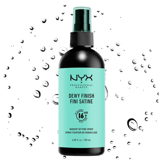 NYX PROFESSIONAL MAKEUP Makeup Setting Spray, Dewy Finish JUMBO Size, Setting Spray for 16HR Make Up Wear