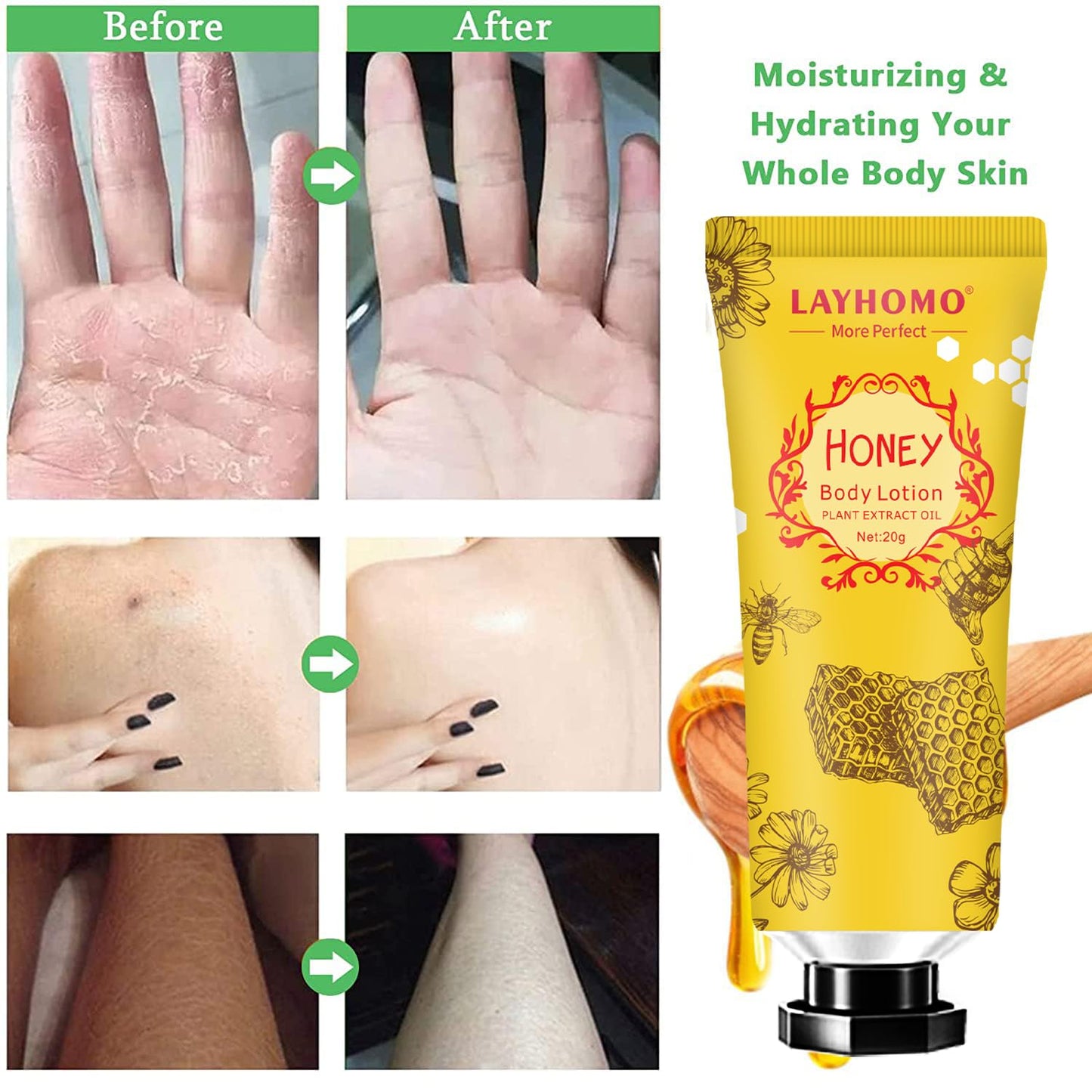 20 Pack Mini Body Lotion Gift Bulk for Dry Skin,Travel Size Small Body Cream With Shea Butter Natural Fragrance Moisturizing Body Lotion for Women Men,Stocking Stuffers Christmas Thank You Gift