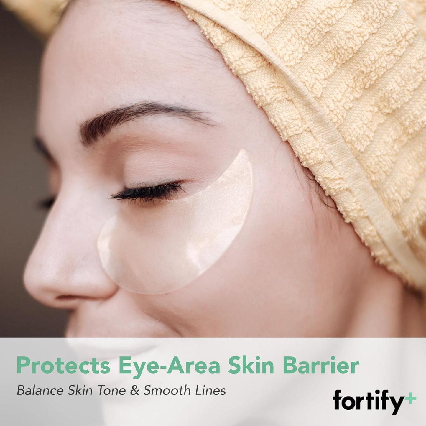 Fortify Under Eye Pads - Moisturizing & Anti Aging | Rejuvenates + Protects Skin | Clean Beauty | Made in Korea - 5 Pairs