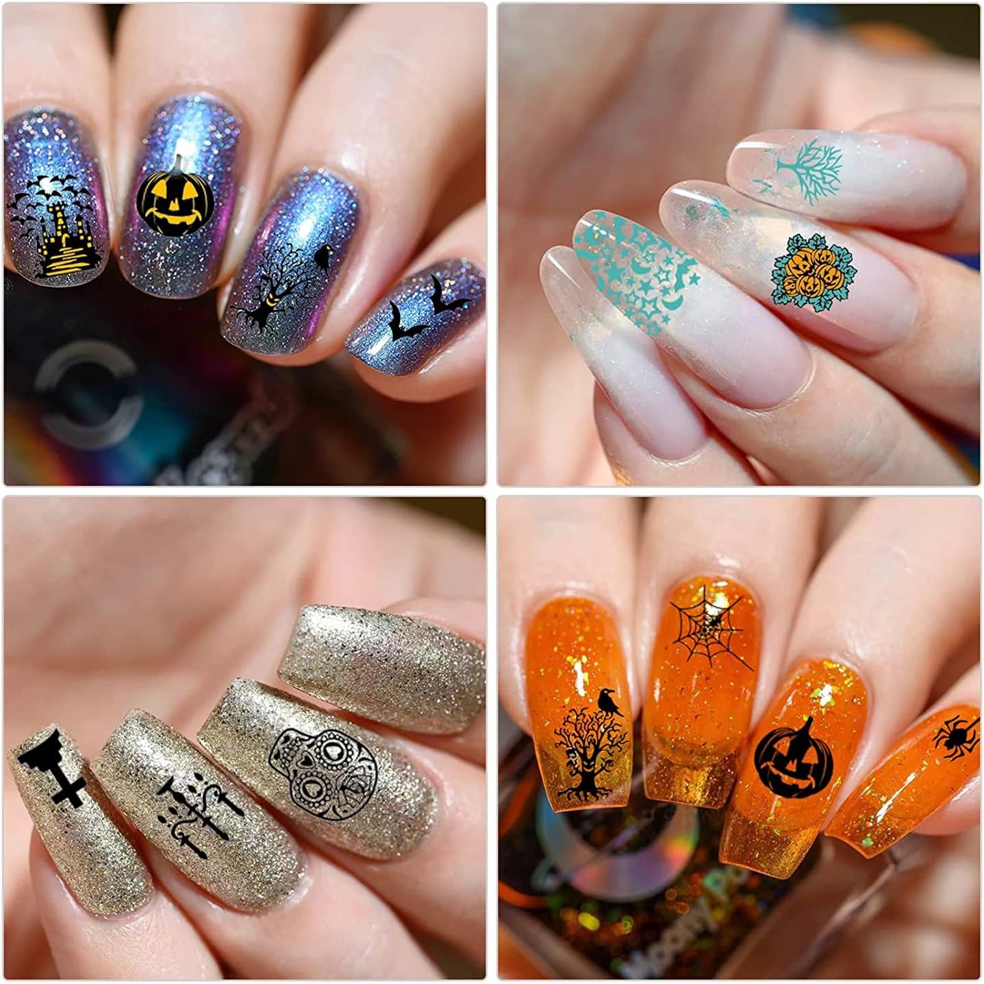 Biutee Nail Stamping Plates set 8 pcs Nail stamping polish gel 10pcs Templates with stamper Nail Art Plates set Valentine Nail Plates animal flower Rose design