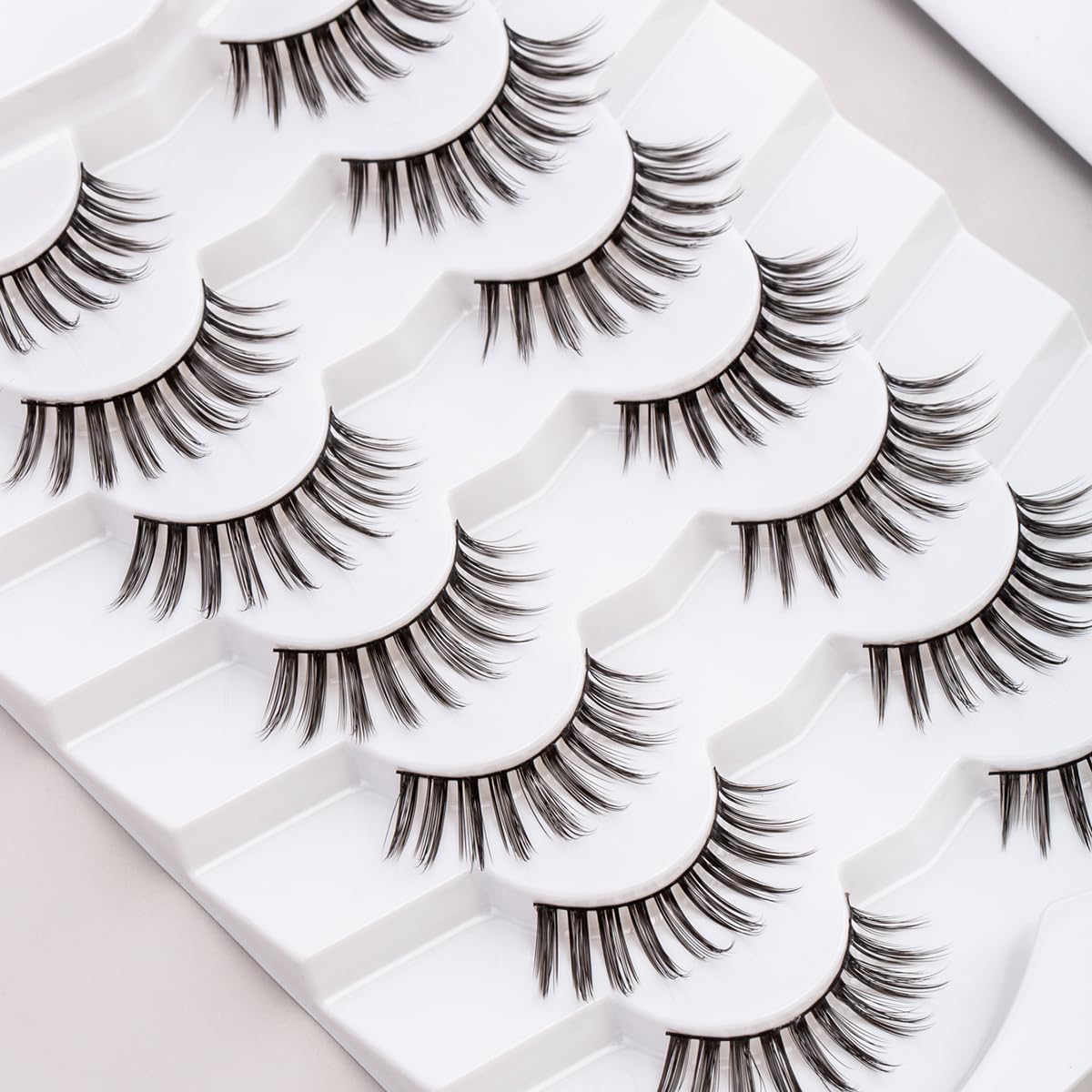 Manga Lashes Cat Eye Wispy Eyelashes Anime Lash Pack, 7 Pair