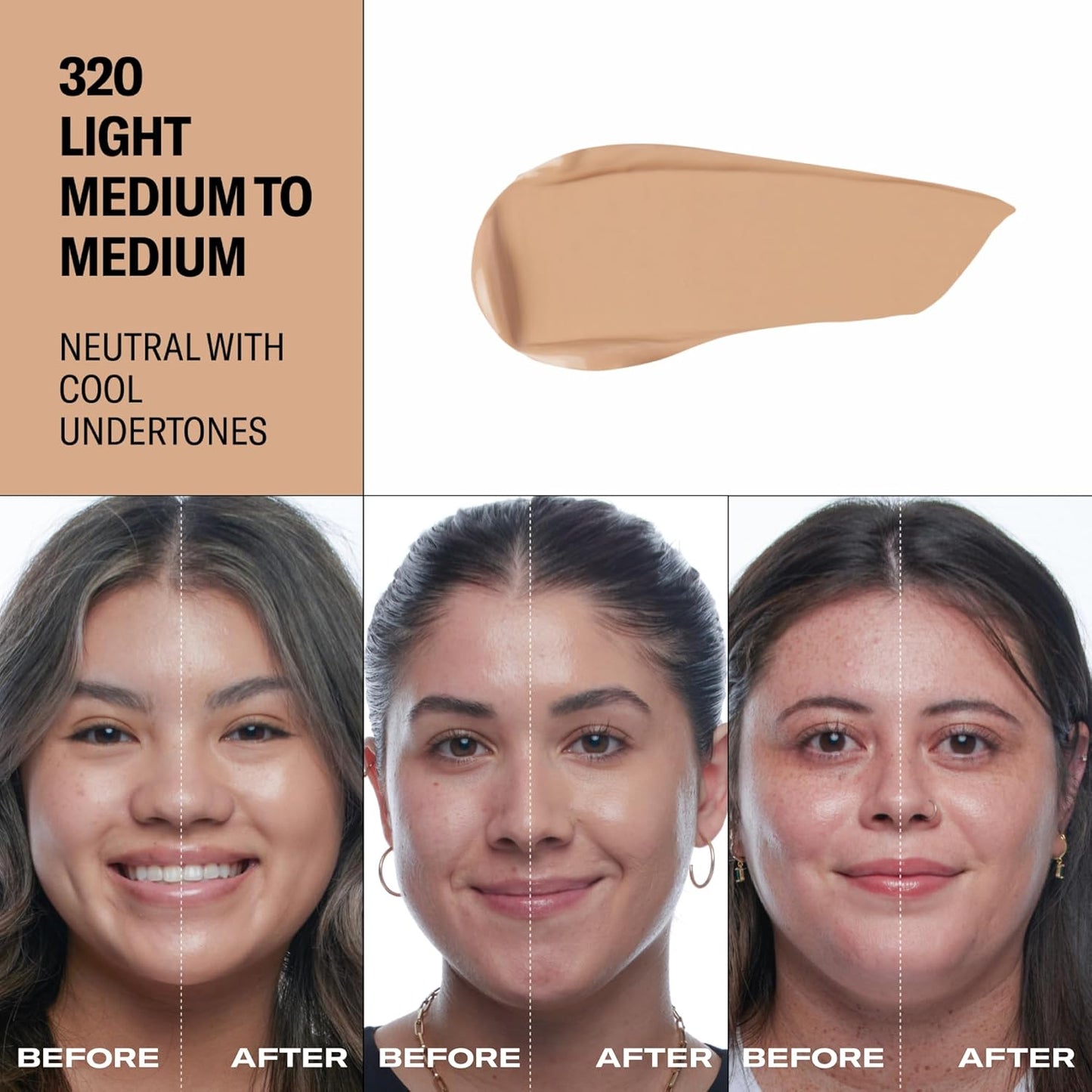 Youthforia Date Night Skin Tint Serum Foundation, Light-Medium Coverage, Hydrating Formula, Vegan & Cruelty-Free, 320 Light Medium to Medium - Neutral with Cool Undertones