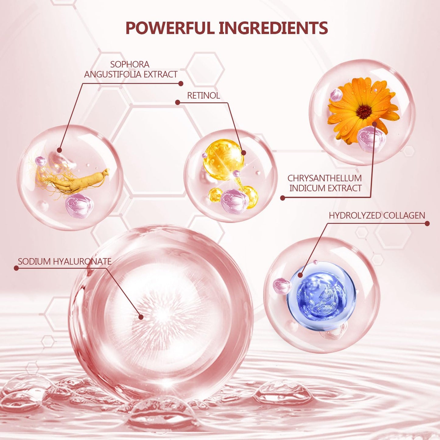 Pink Eye Mask 60Pcs, 5 Portable 24K Gold Collagen Under Eye Patches, 30 Pairs Hydrating Undereye Gel Pads for Women Men Dark Circles Puffy Eyes Puffiness Wrinkle Eye Bag Treatment