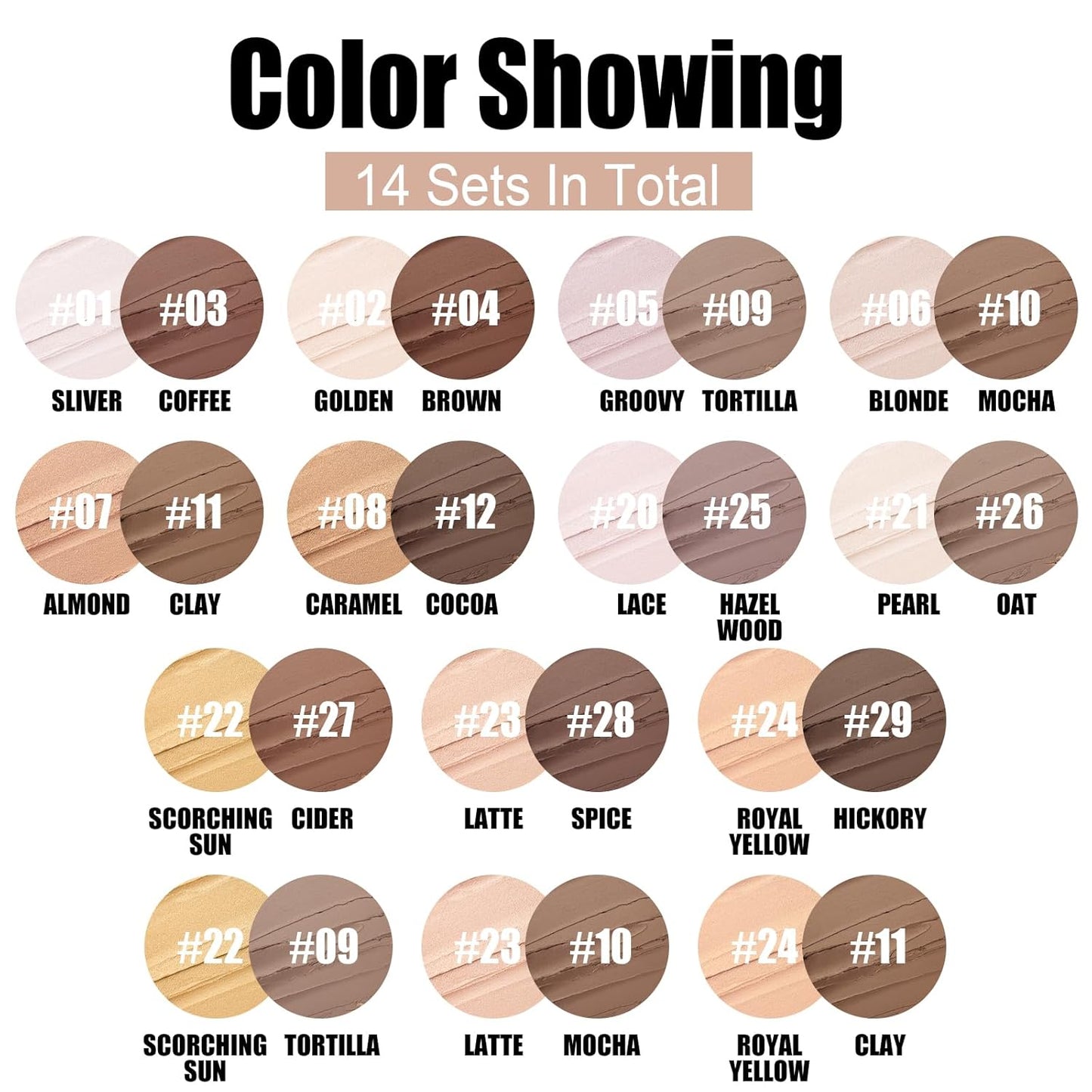 FOCALLURE 2 Pcs Mineral Cream Contour Stick,Moisturize Highlighter and Bronzer Pen,Non Stick Face Brightens & Shades Pencil,Long Lasting & Smooth Gliding Face Illuminator Makeup,22+09