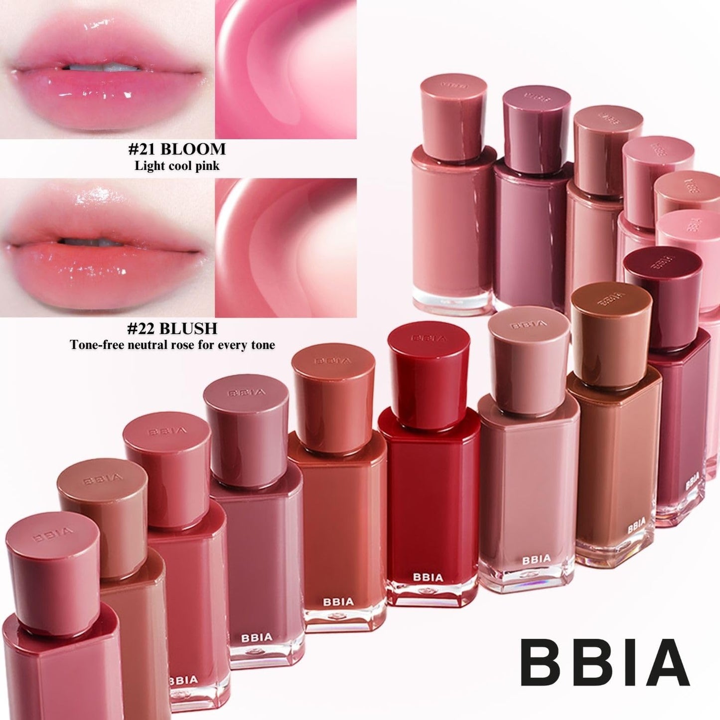 BBIA Glow Tint – Lip Plumping Volumizing Glossy & Glowy Lip Stain Naturally Moisturizing Comfortable Texture Lightweight Long-Lasting Vivid Color Non-Sticky Korean Makeup (11 NUDY, Pack of 1)