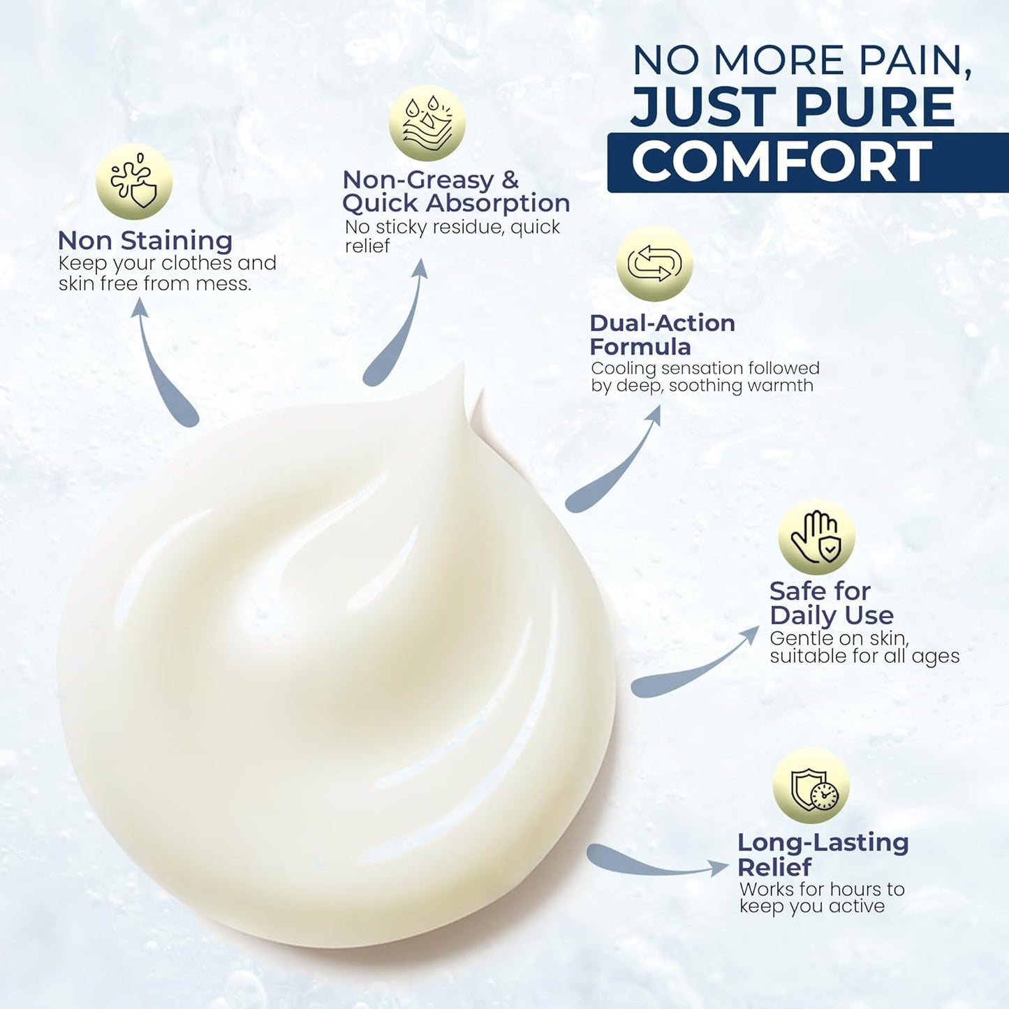 Sombra Cool Pain Relief Gel Cold Pain Relief for Swelling, Growing Pains, Soreness, Post-Workout, Vegan Formula Free of Artificial Fragrances, Dyes, NSAID, Wax, Petroleum, Alcohol - 3oz Flip-Top Tube