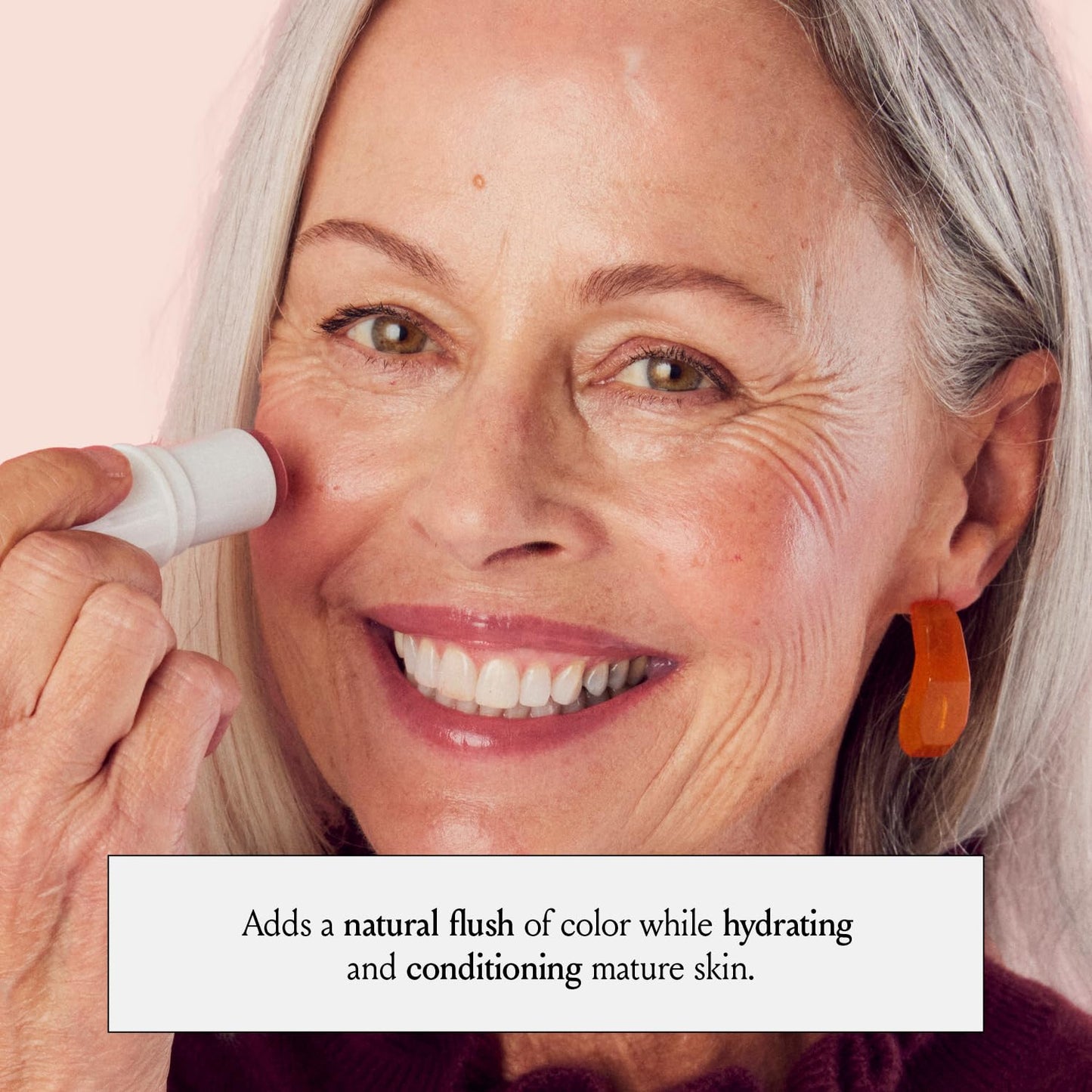 Boomstick Rose Nude ® All-in-One Cream Blush for Cheeks, Eyes & Lips, Long-Wearing, Blendable Makeup Blush Stick for Mature Skin, Cruelty-Free Lip Cheek Tint with Skincare Benefits