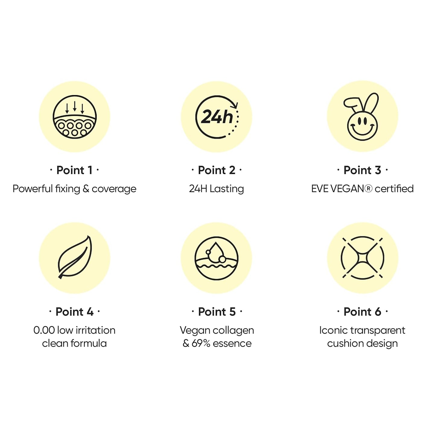 Meta Fixing Cushion Foundation 1.5 NATURAL | Clear Beige Pink | Matte, glow, long-lasting, double coverage, clean beauty, lightweight, natural look, foundation for sensitive skin, hydrating cushion