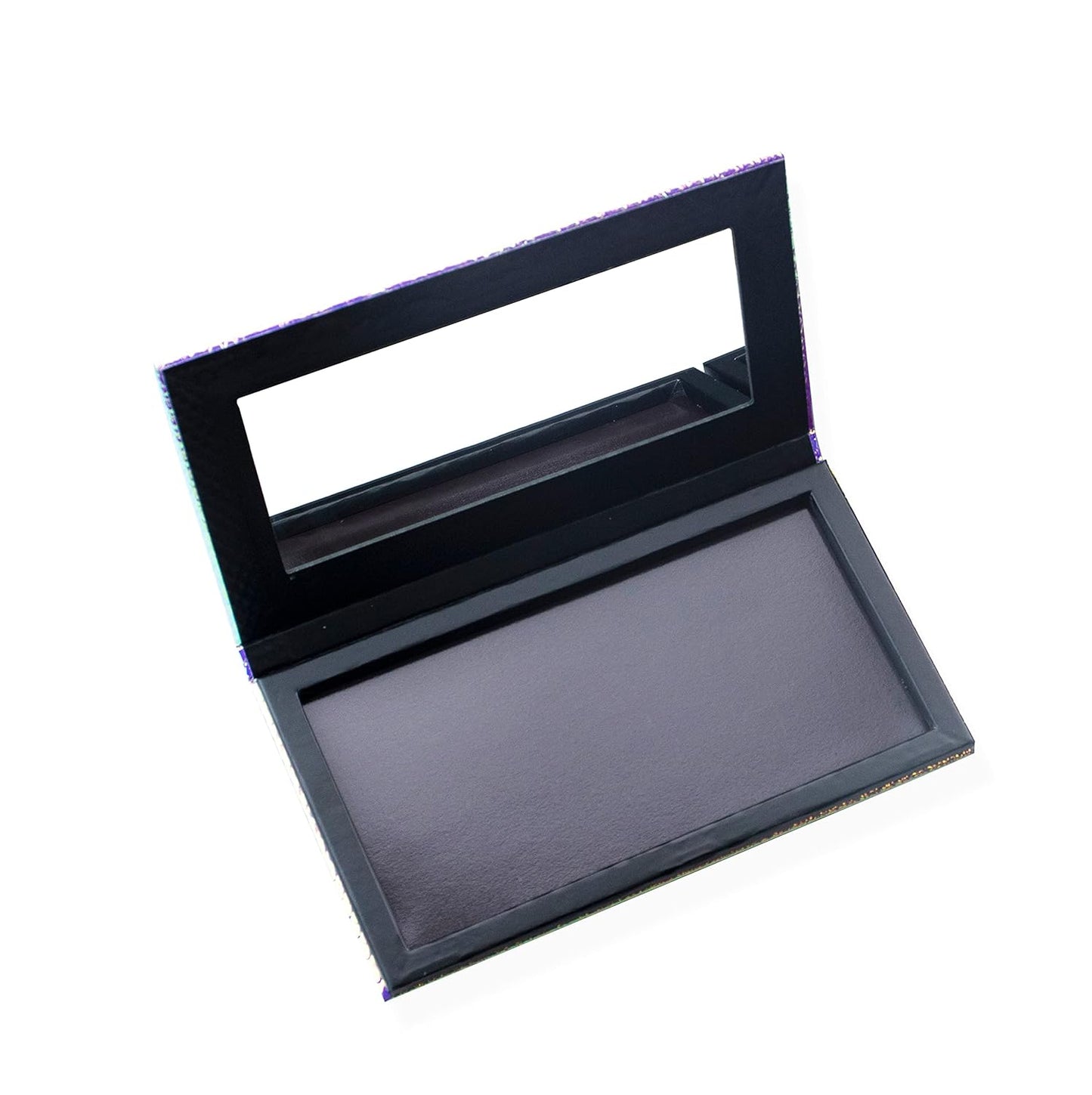 Mermaid Empty Magnetic Palette, Fish scale Empty Magnetic Palette for Highlighters Eyeshadows Lipstick Blush Powder Rectangle Large size (Fish Scales)