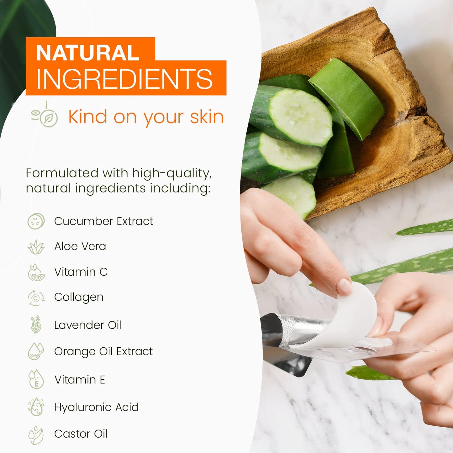 Cucumber & Aloe Under Eye Patches - 25 Pairs (5 Packs) Diminishes Dark Circles & Puffiness, Anti-aging, Cooling & Soothing Under Eye Pads - Korean Skin Care For All Skin Types -