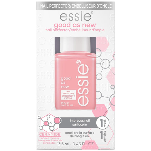 essie Nail Care, Ceramide-Infused Nail Treatment, Vegan, Good As New Concealer & Perfector, 0.46 Fl Oz
