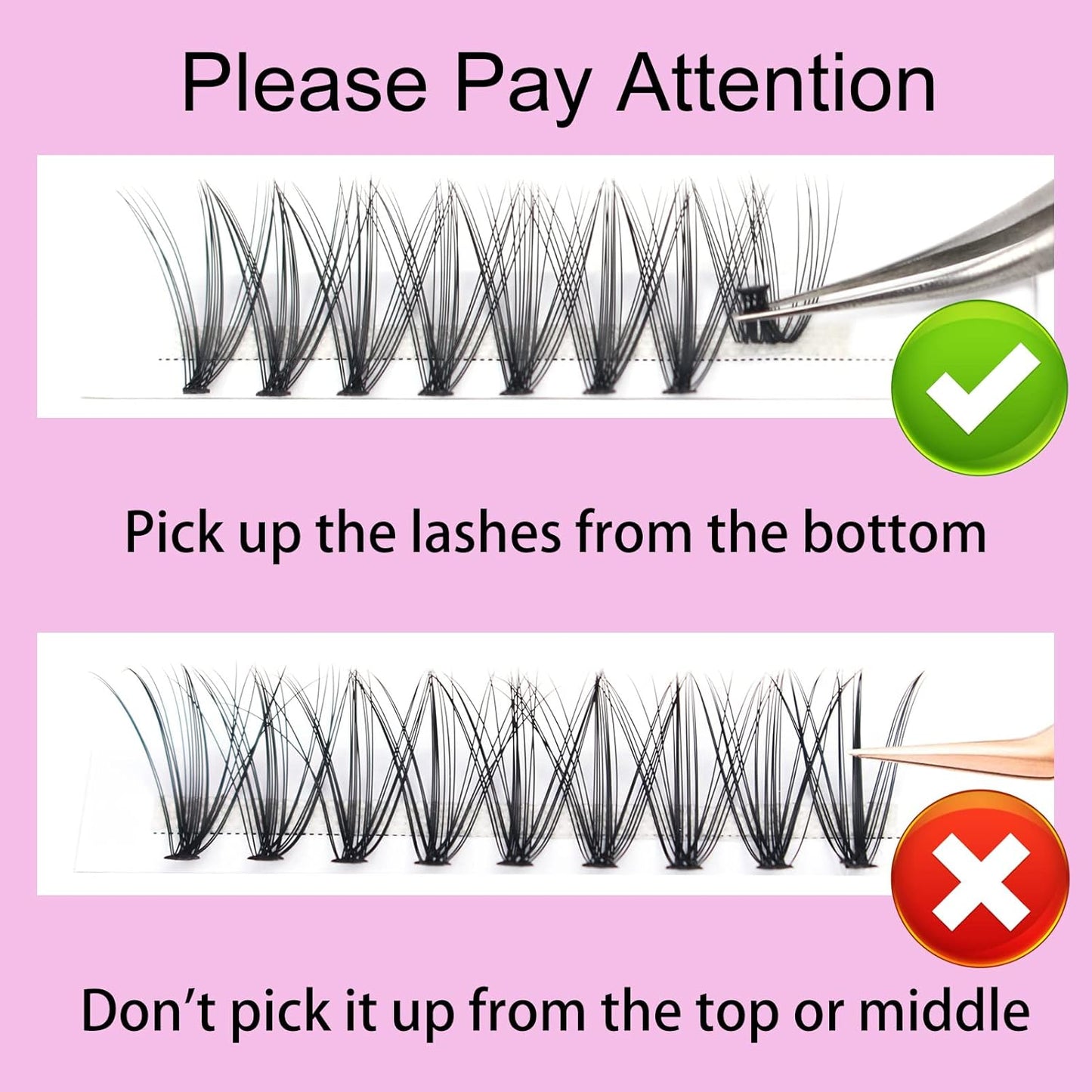 Eyelash Clusters LAUBESS Lash Clusters Individual Lashes Cluster Eyelash Extensions DIY at Home Waterproof Cluster Lashes (20D-D-15)