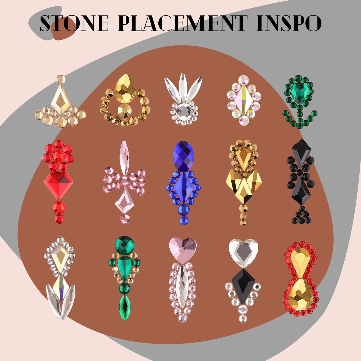 1680Pcs Pink Glass Nail Rhinestones 180Pcs Multi Shapes Flatback Nail Gems + 1500Pcs 1.5-4mm Round Crystal with Rhinestones Glue Gel, Manicure Nail Charms Diamond Gemstones for Nail Art