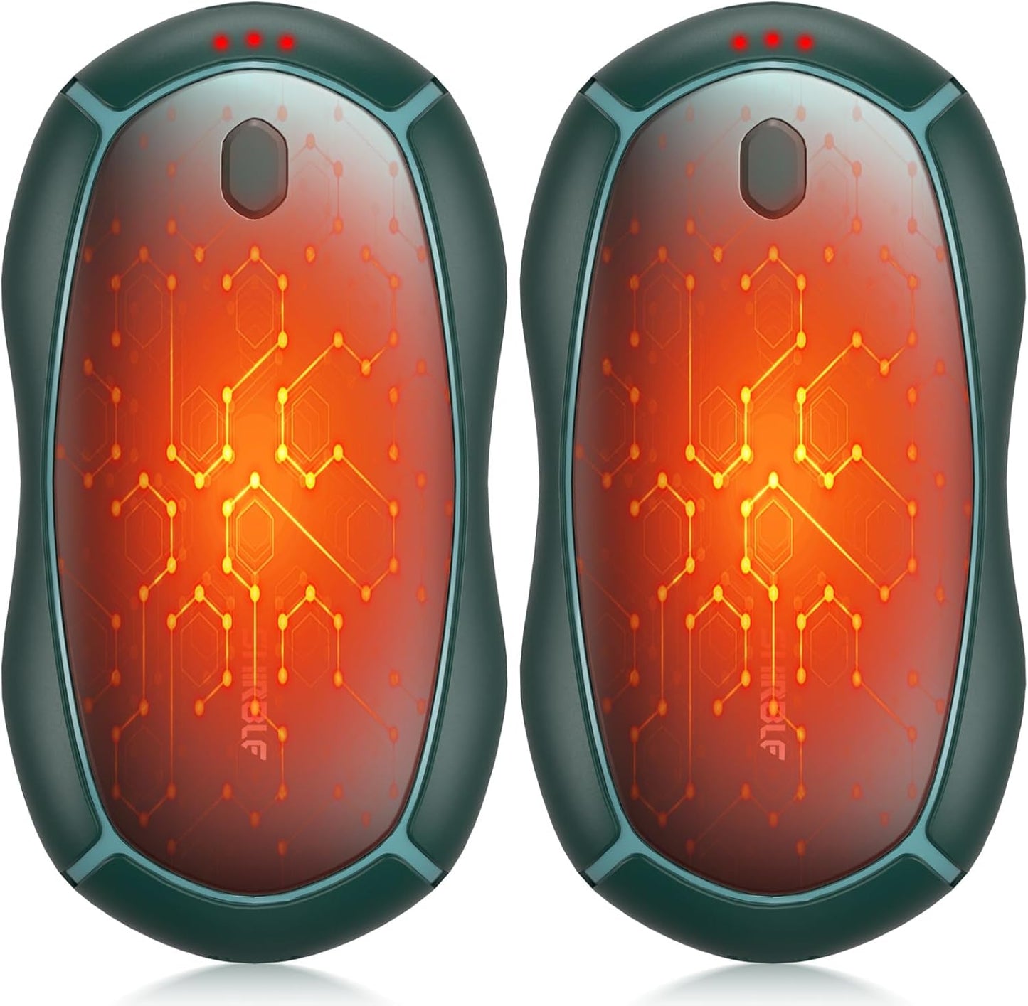 Hand Warmers Rechargeable, Electric Hand Warmers 2 Pack with Smart Chips Long Safe Heat, Portable Pocket Heater,Gifts for Christmas,Golf,Camping,Hunting, Stocking Stuffers