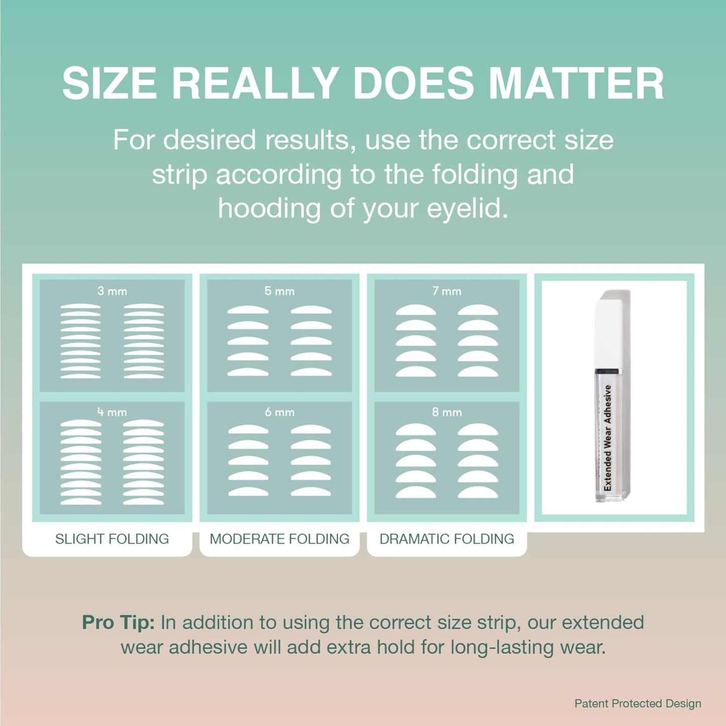 Contours Rx Lids By Design - Non-Surgical & Transparent Eyelid Lift Strips - For a More Youthful-Looking Appearance, Reshape and Define with Eyelid Tape for Hooded Eyes (6mm) 80ct