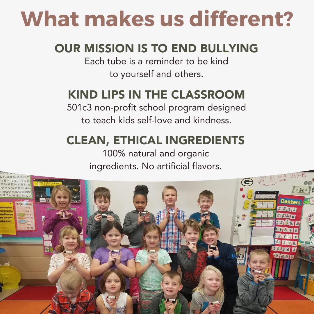 Kind Lips Watermelon Lip Balm 3-Pack - USDA Organic, Natural Chapstick Alternative for Dry Lips | Gluten-Free, Cruelty-Free