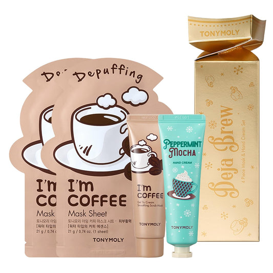 TONYMOLY Deja Brew Coffee Skincare Set, 3.2 oz.