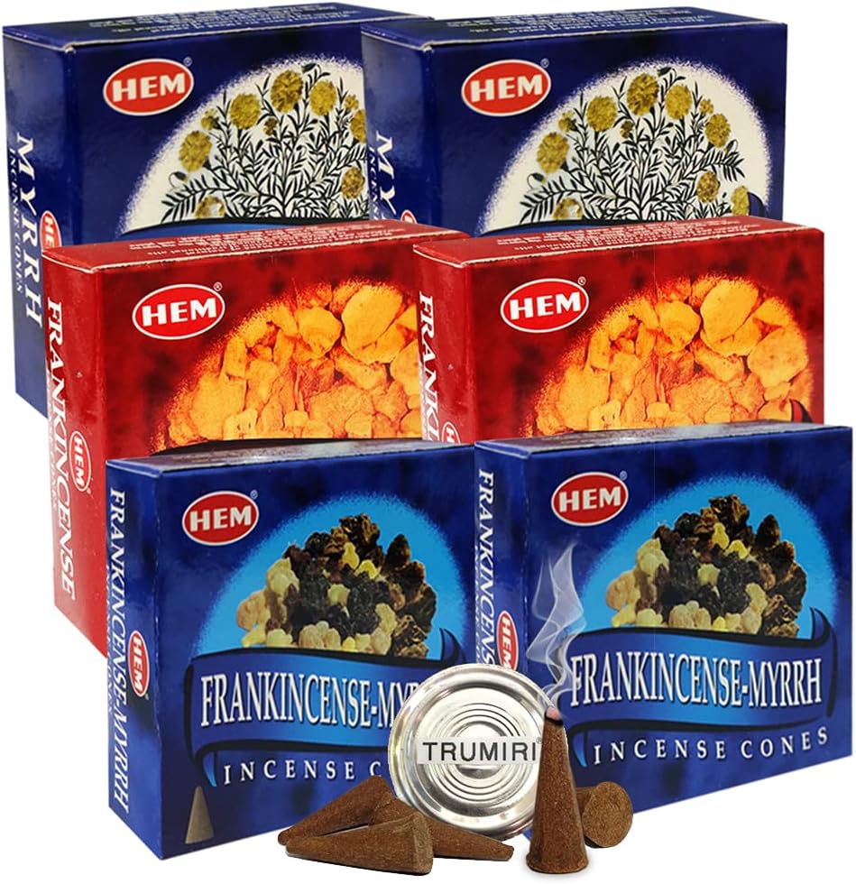 Incense Cones & Holder Bundle Variety Pack from Hem Trumiri Insense Inscents Insencents Insence