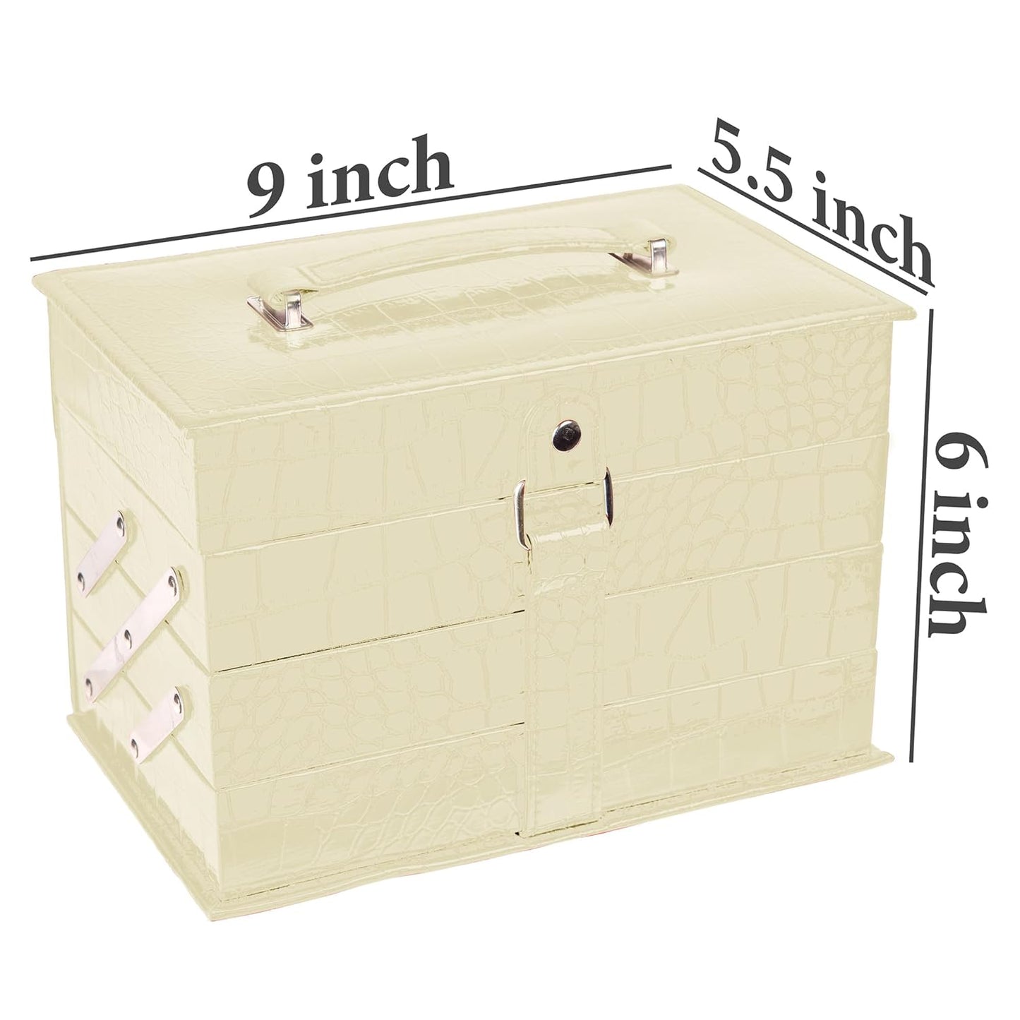 SHANY All In One Makeup Kit (Eyeshadow, Blushes, Face Powder, Lipstick, Eye liners, Makeup Pencils and Makeup Mirror - Makeup Set With Reusable Makeup Storage Box - White