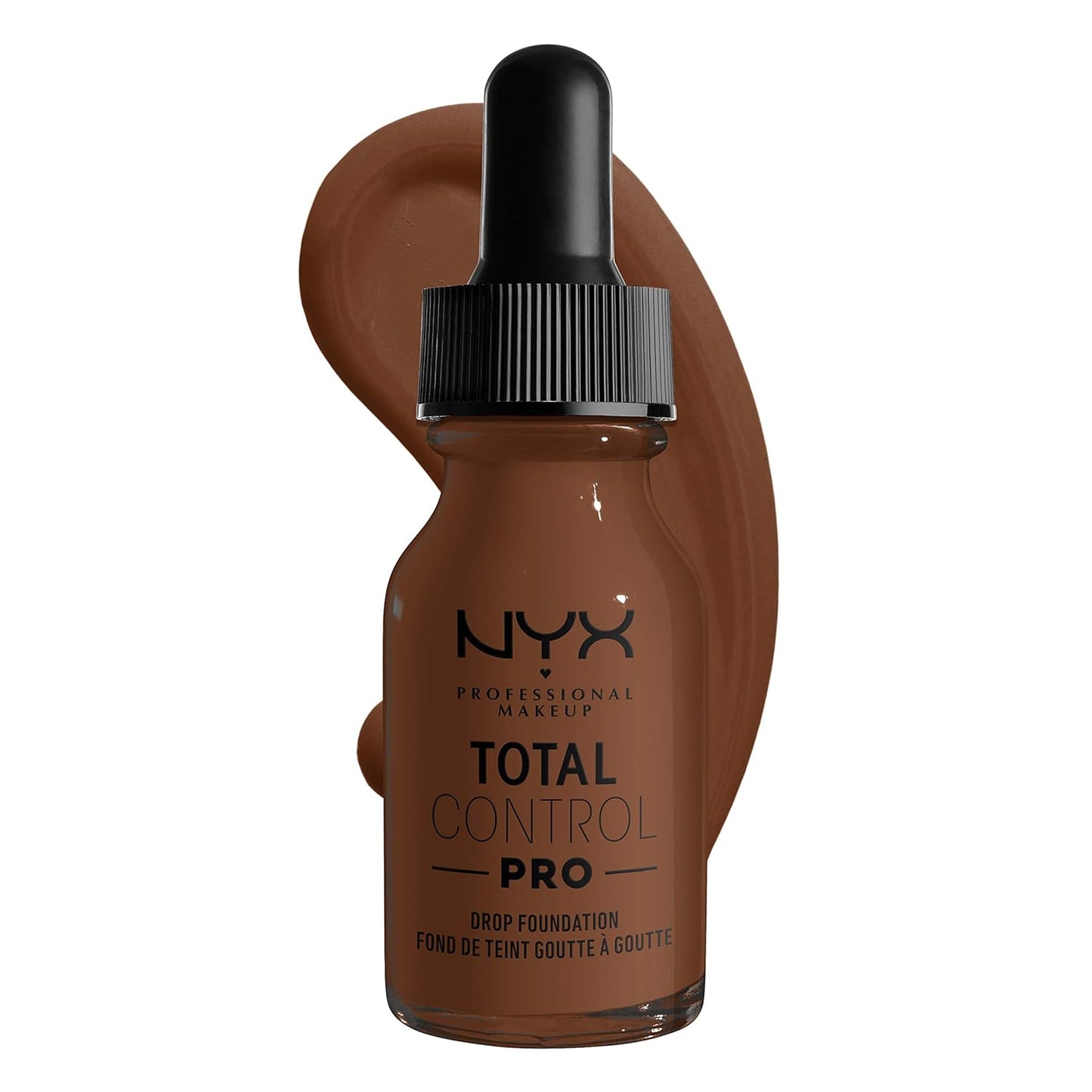 NYX PROFESSIONAL MAKEUP Total Control Pro Drop Foundation, Skin-True Buildable Coverage - Deep Rich