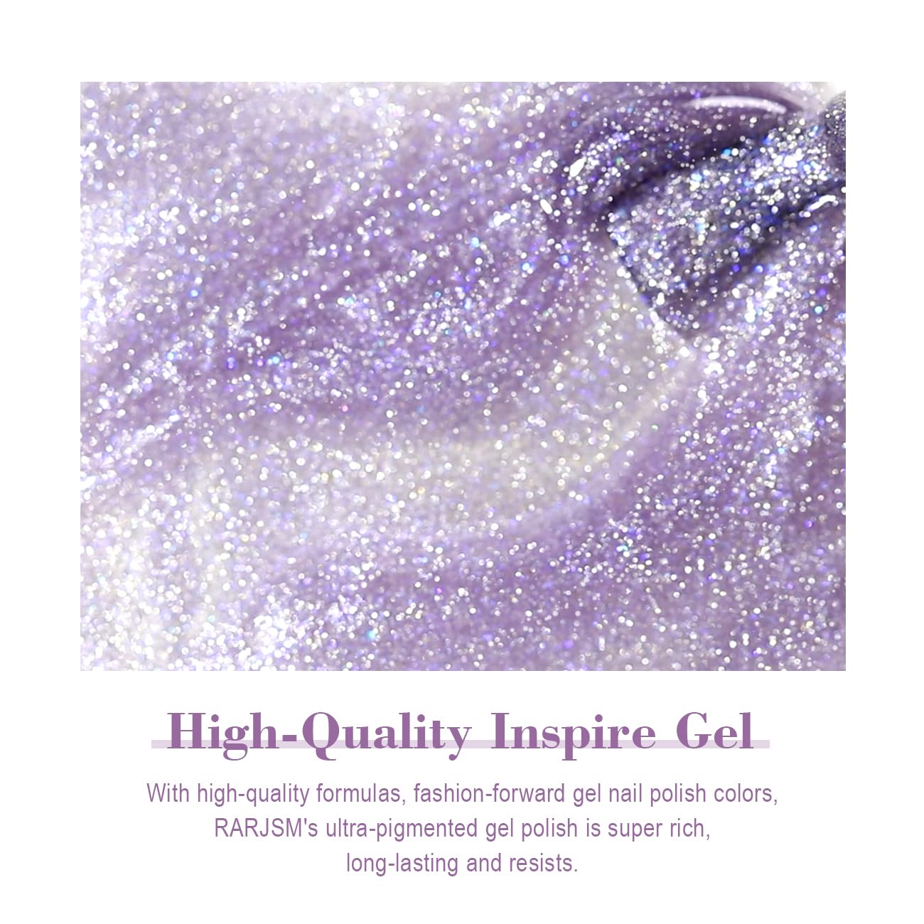 RARJSM Cat Eye Gel Nail Polish Aurora Violet Purple Velvet Silver Glitter Universal Galaxy Shimmer Ice Gel Polish with Magnet Stick Single Bottle 15ml LED UV Curing Requires Soak Off Salon Home