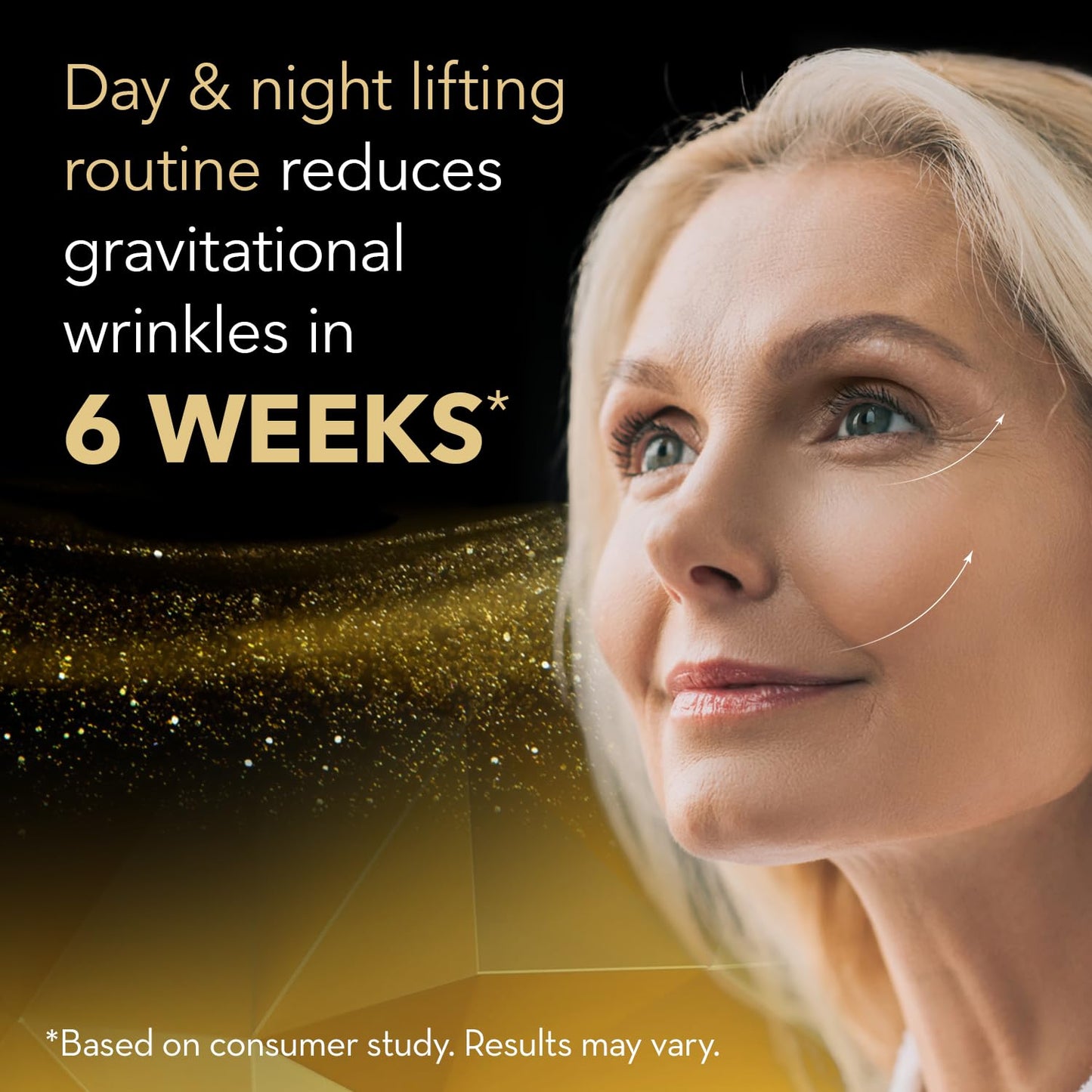 CICATRICURE Gold Lift Anti Gravitational Wrinkles Skin Care Gift Set with Day Anti-Wrinkle Cream + SPF 30 , Night Anti-Wrinkle Cream & Dual Contour Eye and Lip Wrinkle Cream, 3 Piece Set