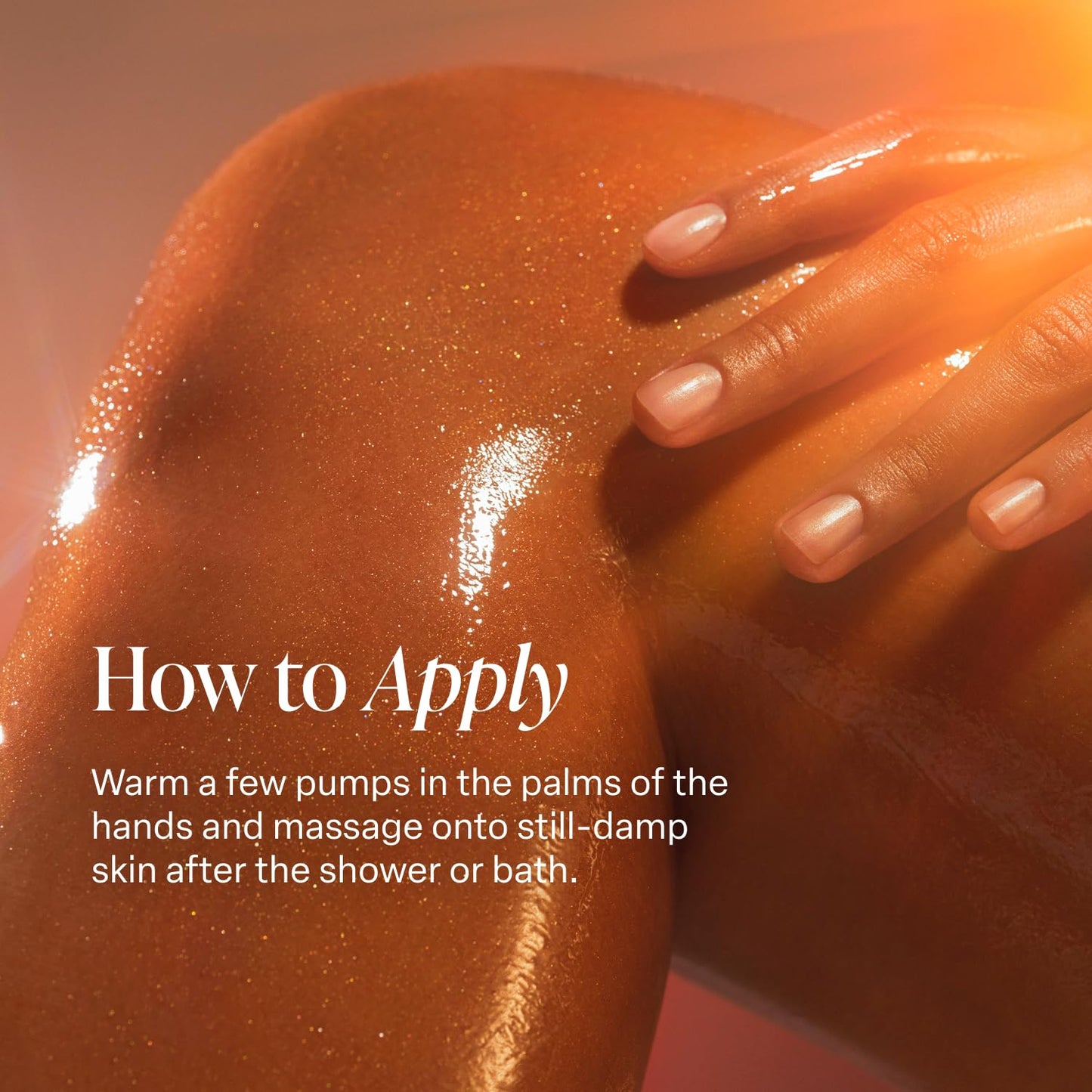 Saltair Shimmering Body Oil - Golden Hour Scented Dry Oil Moisturizer with Light-Reflecting Pearl Pigments. Moisturizing Glow for All Skin Types - 4 Fl Oz