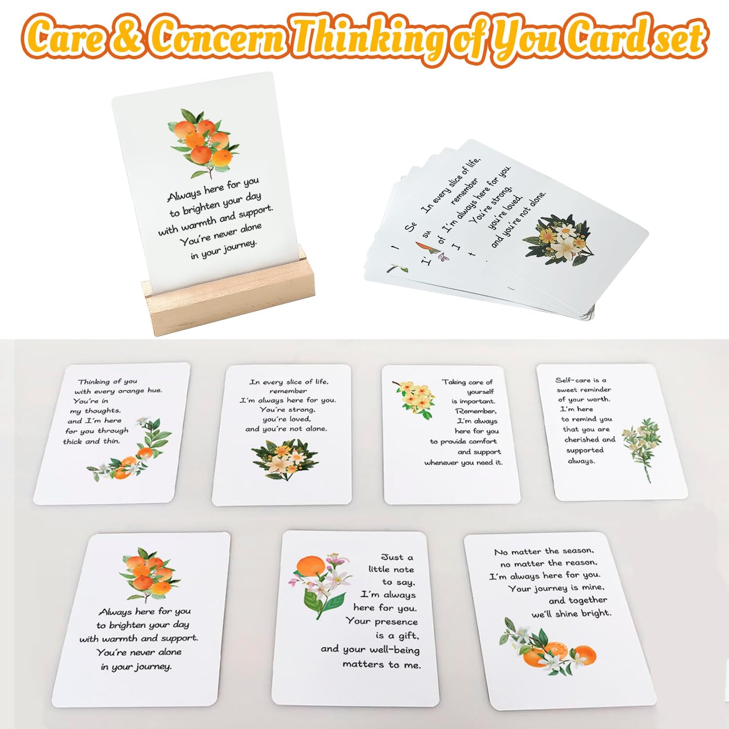 Orange-Themed Spa Gift Basket for Women - Self-Care Package, Birthday Box with Handmade Soap, Candle, Bath Bomb, Headband, and Towel