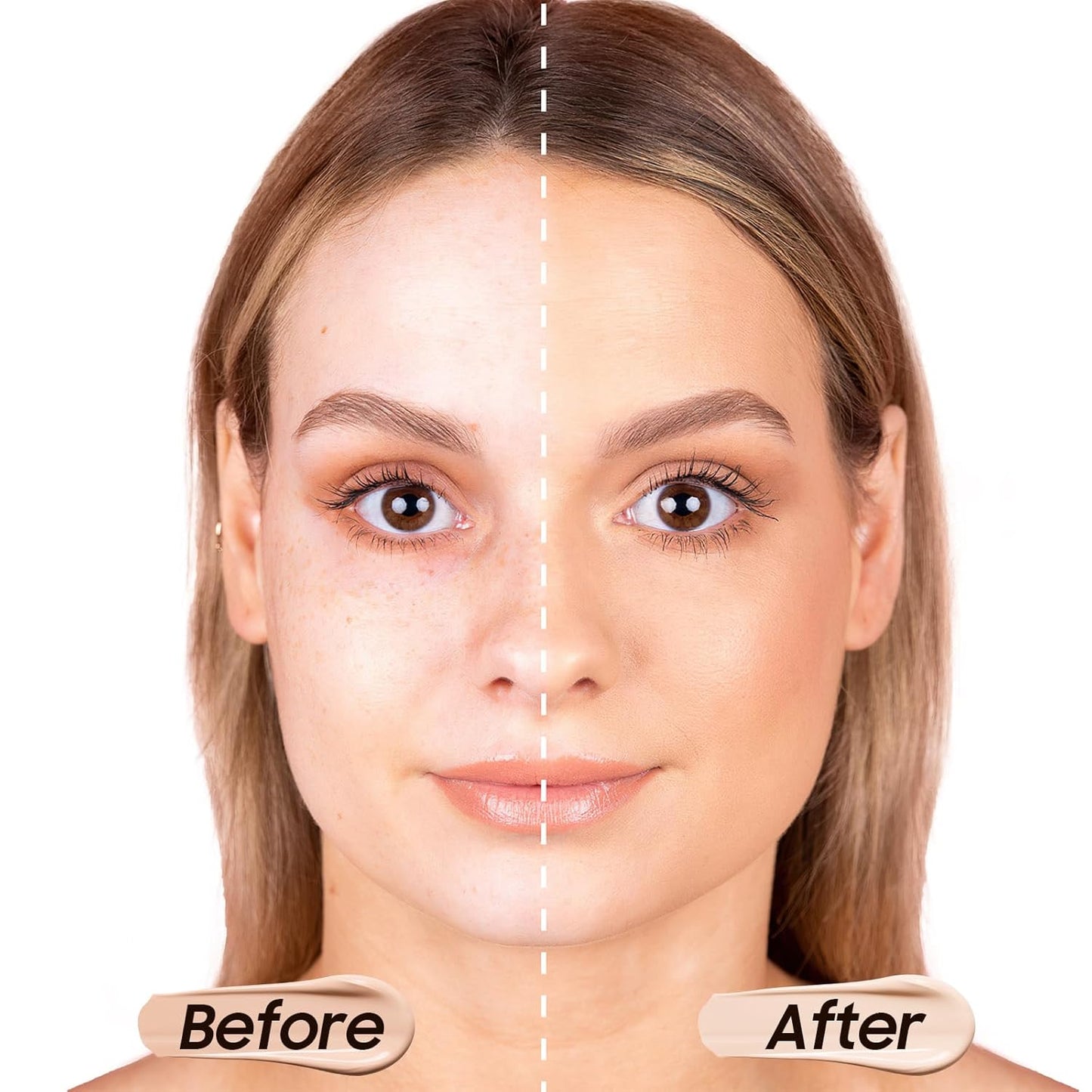 Matte Full Coverage Liquid Foundation - Lightweight & Flawless Oil Control Foundation Makeup, Waterproof and Long-Lasting Skin Foundation Concealer for Dry and Oily Skin, 1 Fl Oz (#102 Nude)