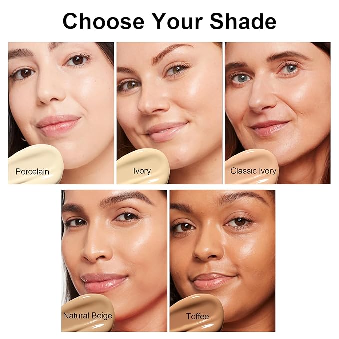 FV 2 Pack Hydrating Liquid Foundation Makeup, Waterproof & Lightweight, Natural Finish with Medium Coverage, Ideal for Dry and Normal Skin (Nourishing Toffee)