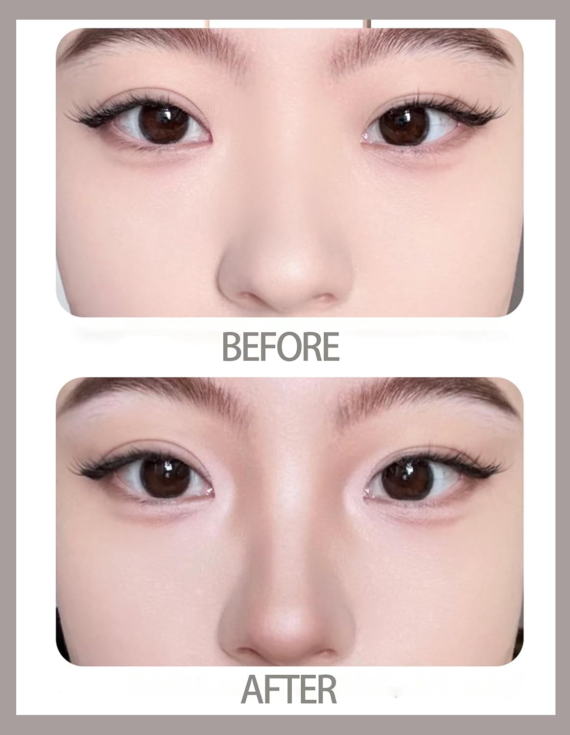 Cool Toned Contour Palette with Mirror, Taupe Grey Contour Powder for Fair Pale Light Cool Toned Skin, Nose Contouring Bronzer Powder with Face Brush