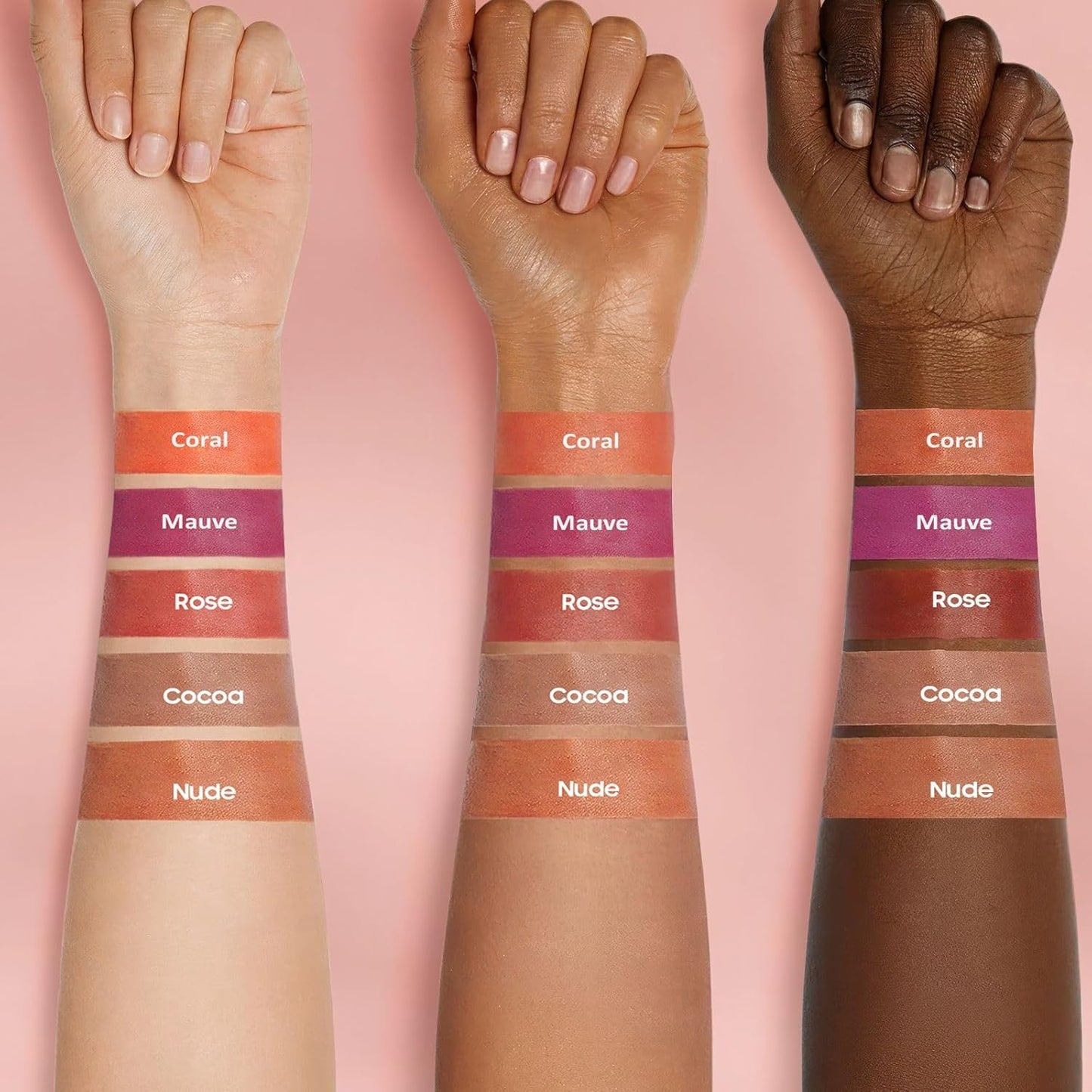 OETUIOW Lip Stain - All Day Lip Stain Peel Off, Naturally Moisturizing Lightweight Glow-Boosting Non-Sticky, Vegan Lip Makeup Gift for Her (Rose)