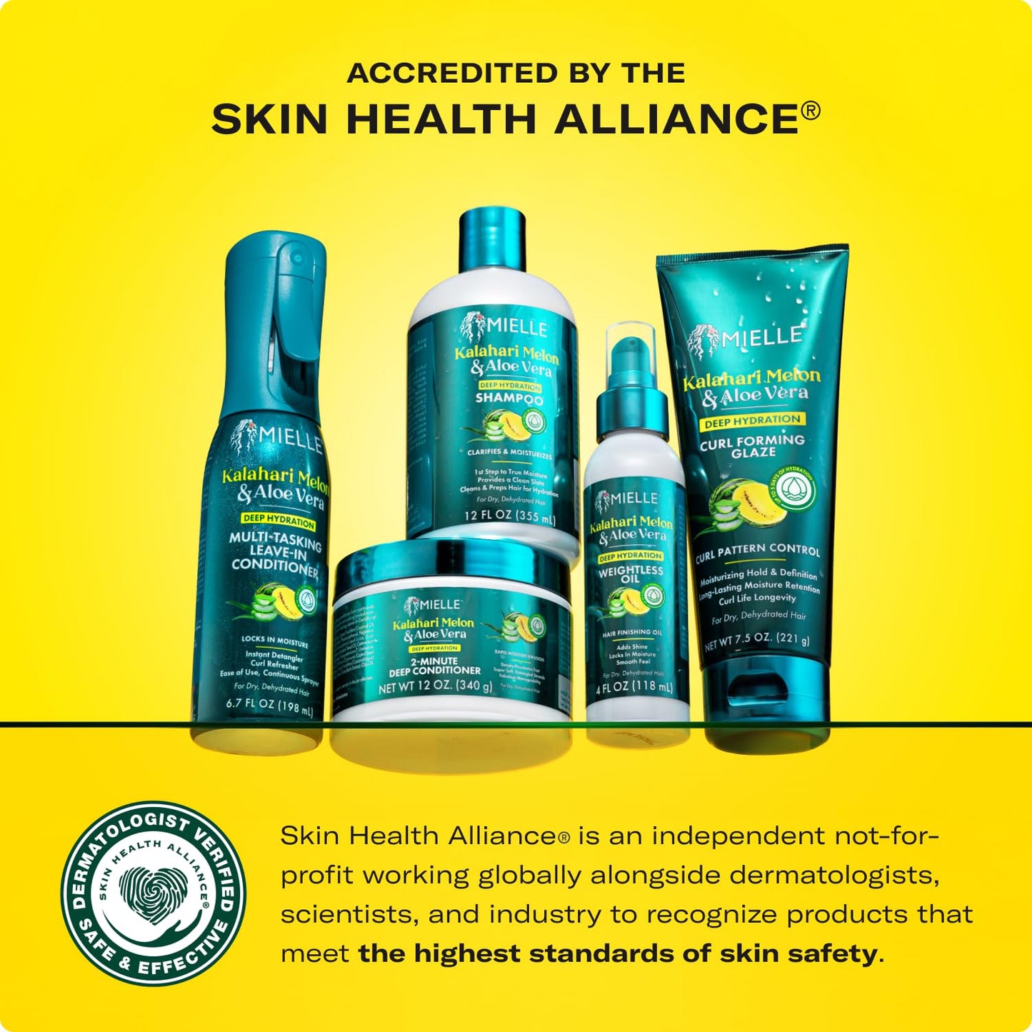 Mielle Curl Forming Glaze - Kalahari Melon & Aloe Vera Deep Hydration Styling Gel for Dry, Curly and Textured Hair - Enhances Curl Definition with Long-Lasting Hold & Shine (7.5oz)