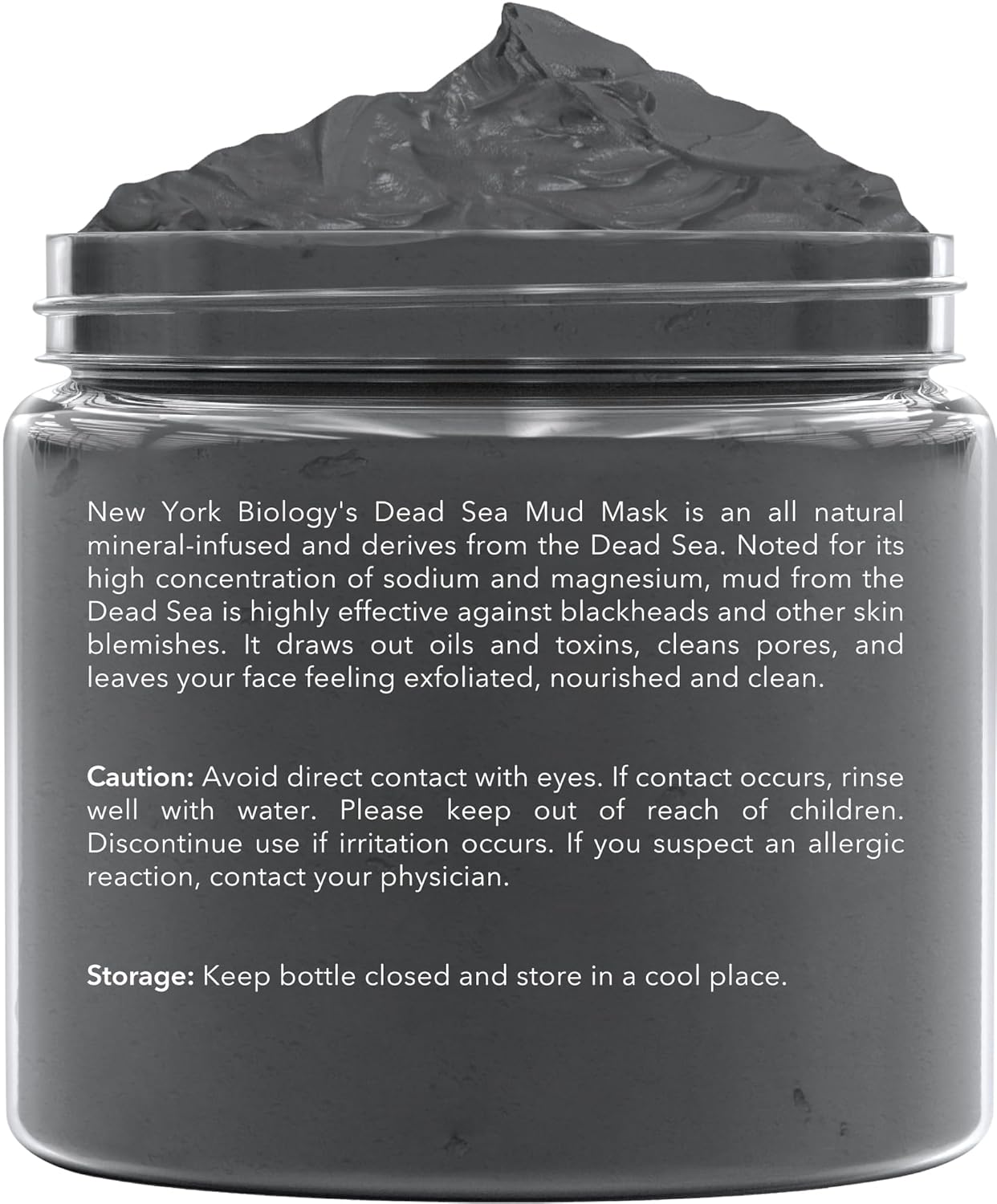 New York Biology Dead Sea Mud Mask for Face and Body | with Tea Tree | Spa Quality Pore Refiner for Oily Skin | Natural Skincare for Women & Men | Tighten Skin for A Healthier Complexion | 8.8 oz