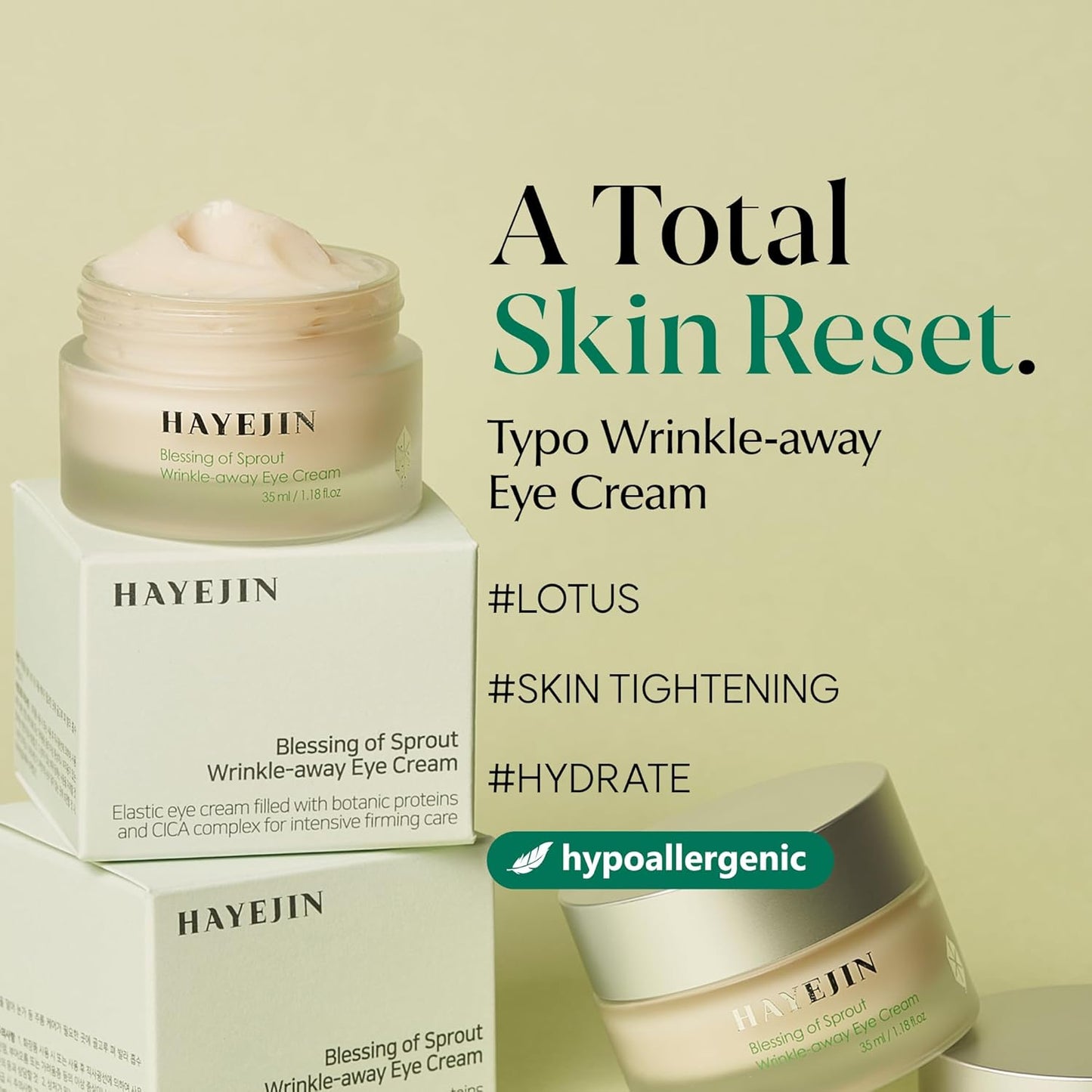 Blessing of Sprout Wrinkle-away Eye Cream (Pack of 1, 1.69 Fl Oz)