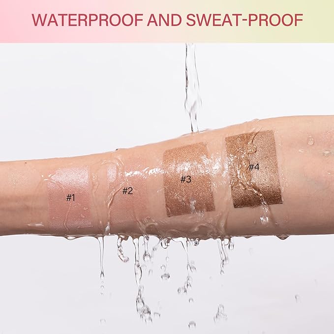 MEICOLY Cream Contour Stick, Shimmery Finish, Rich Glow, 03, 1.94 Ounce, Stick, Buildable, All Skin Tones, Water Resistant, Cruelty Free & Vegan, Facial Contouring Makeup