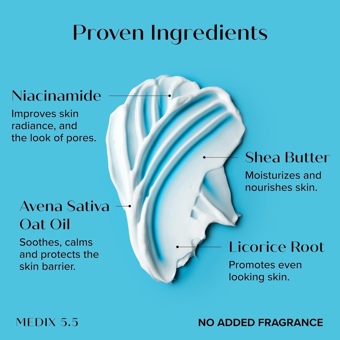 MEDIX Fragrance Free Niacinamide Face Moisturizer + Shea Butter Cream For Face & Body Lotion | Anti Aging Skin Care Firming Cream For Wrinkles, Dark Spots, Large Pores, 15 Fl Oz