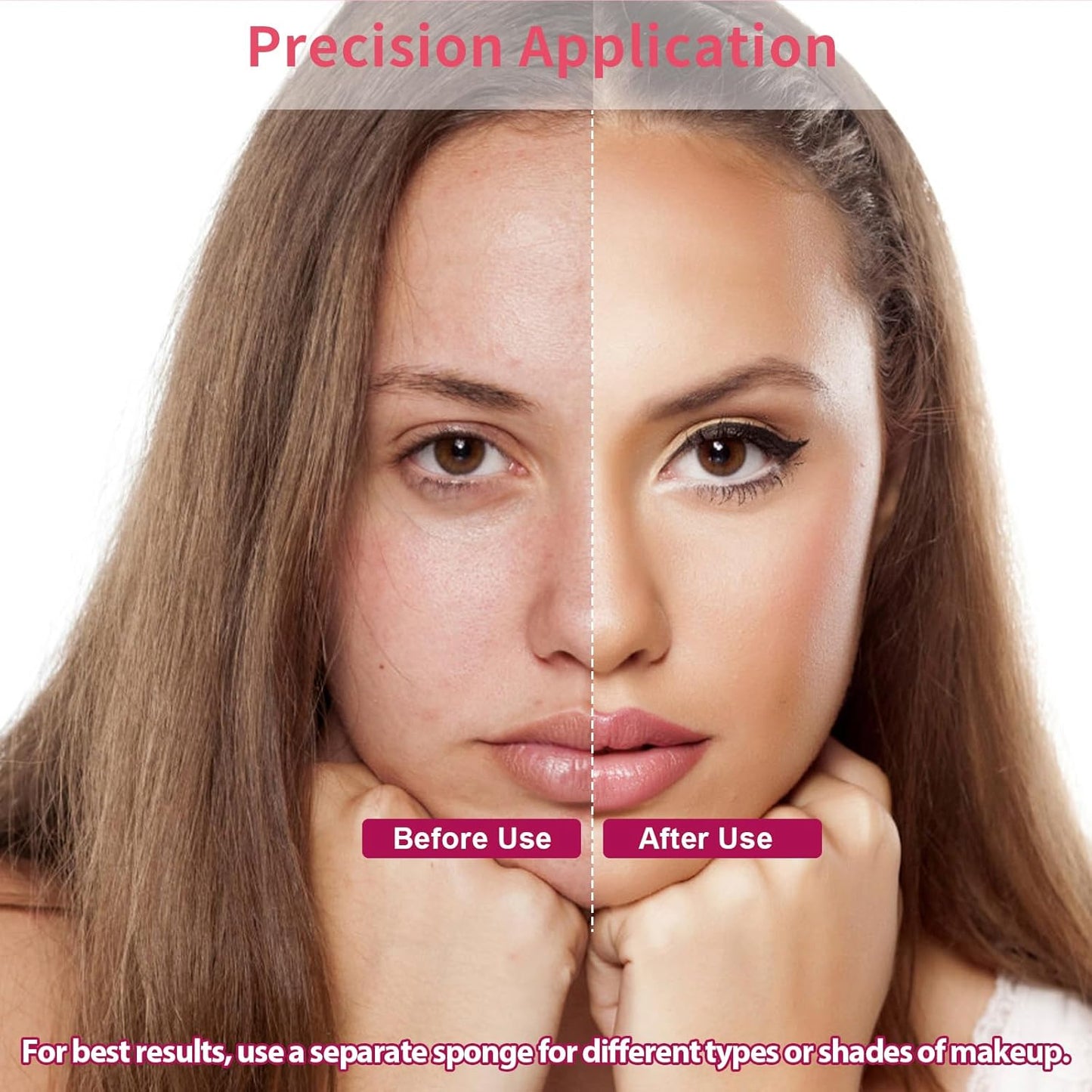 324 Pcs New Makeup Sponges Wedges for Face Foundation, Latex-Free Triangle Cosmetic Make Up Sponge for Flawless Application and Blending, Beauty Blender for All Skin Types with Six Pouches